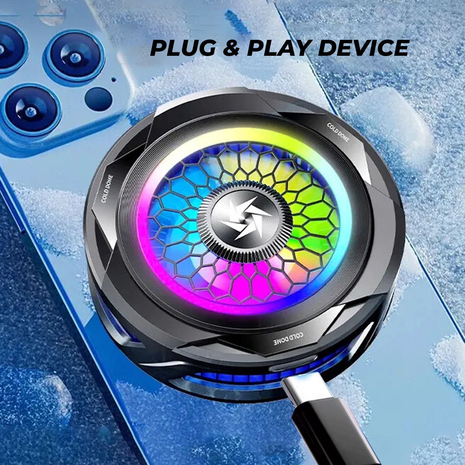 Image of MOBIZAC SL25 Mobile Radiator Cooler Fan Heating Cooler Fan Gamer 1 Fan Ergonomic Cooling Pad