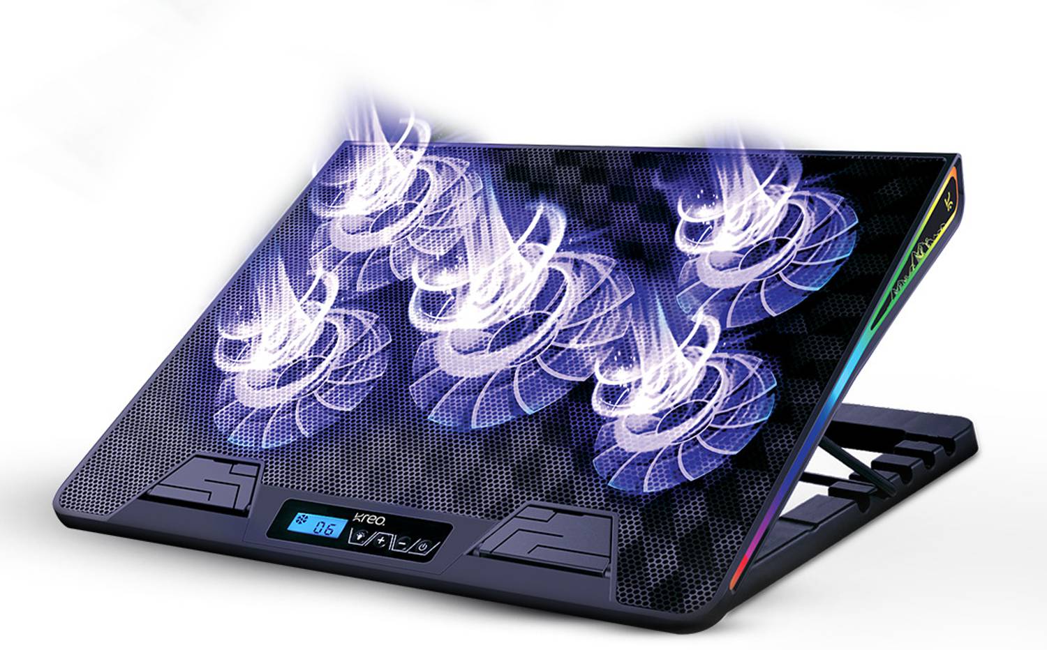 Kreo Tundra Laptop Stand with 5 Fan Cooler - Image 1