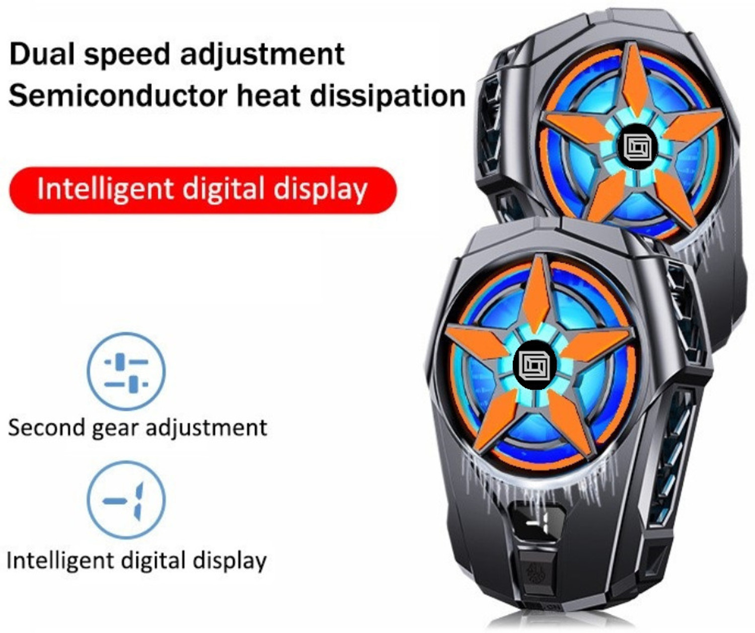 Image of Cubonic SL-09 Gear Shift Mobile Radiator Cooling 1 Fan Ergonomic Cooling Pad with Adjustable Height