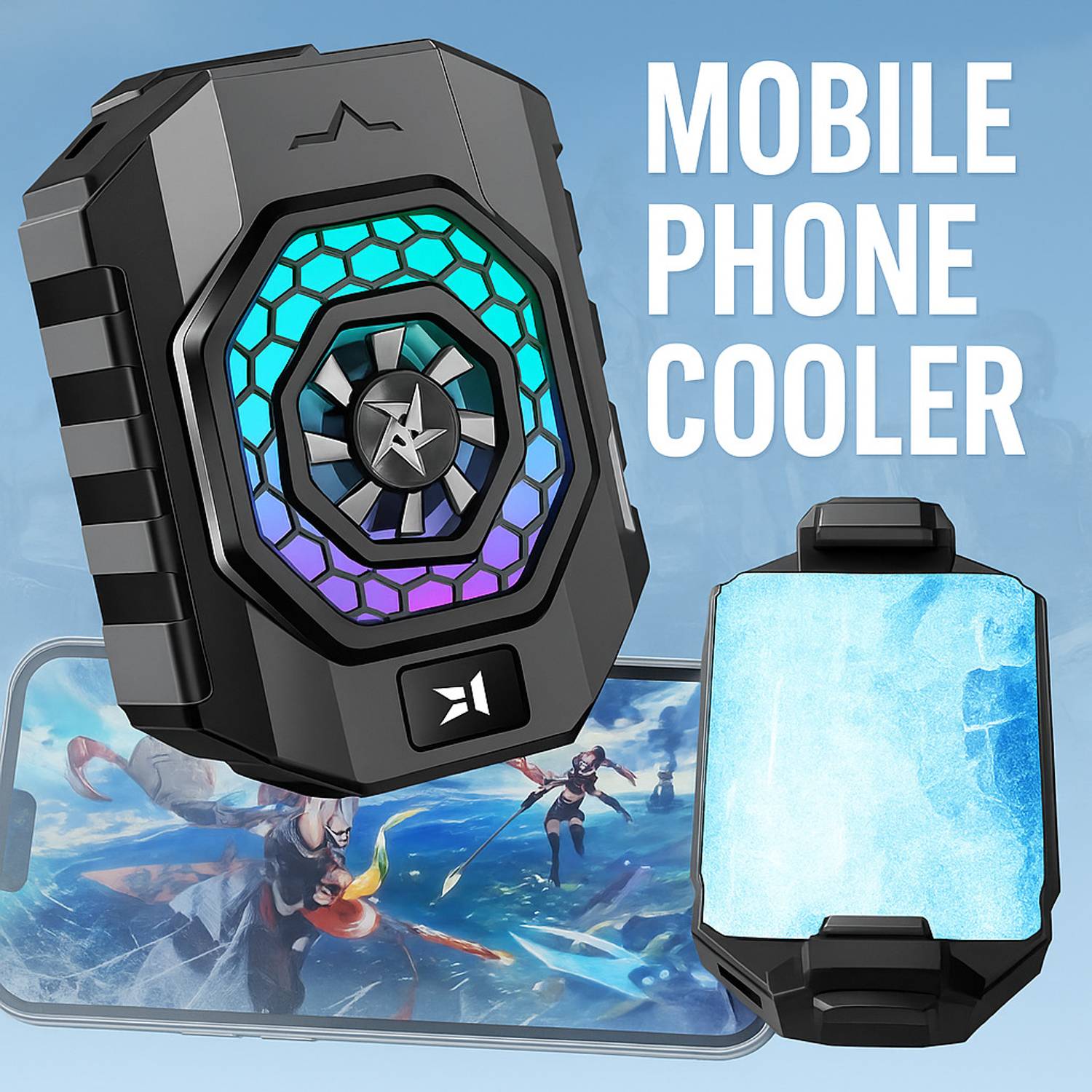 WRADER SL31 Portable Semiconductor Radiator Mobile Heating Cooling Fan 1 Fan Ergonomic Cooling Pad