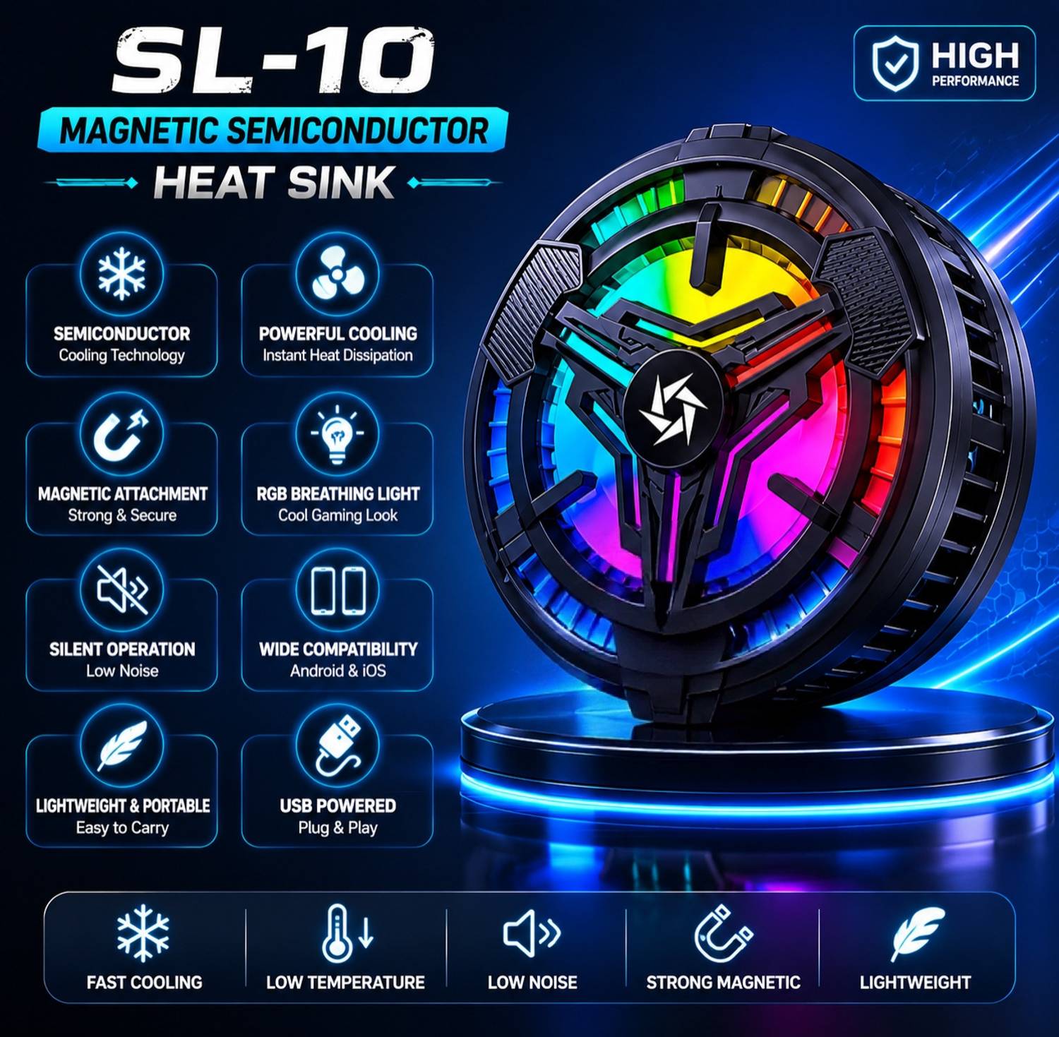 MTK SL10 Mobile Cooling Pad - Image 3