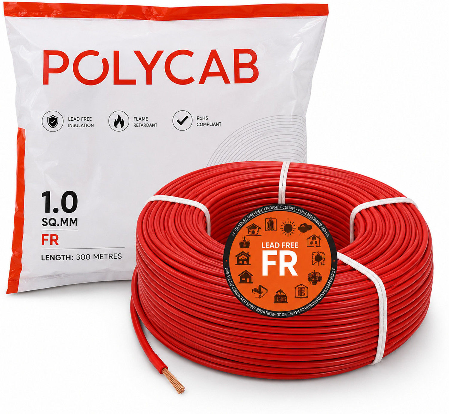 Image of Polycab 17 Gauge Copper Wire