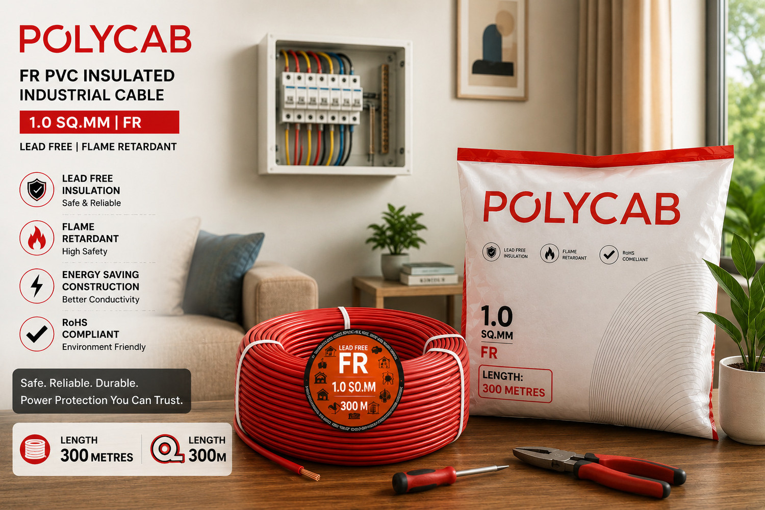 Image of Polycab 17 Gauge Copper Wire
