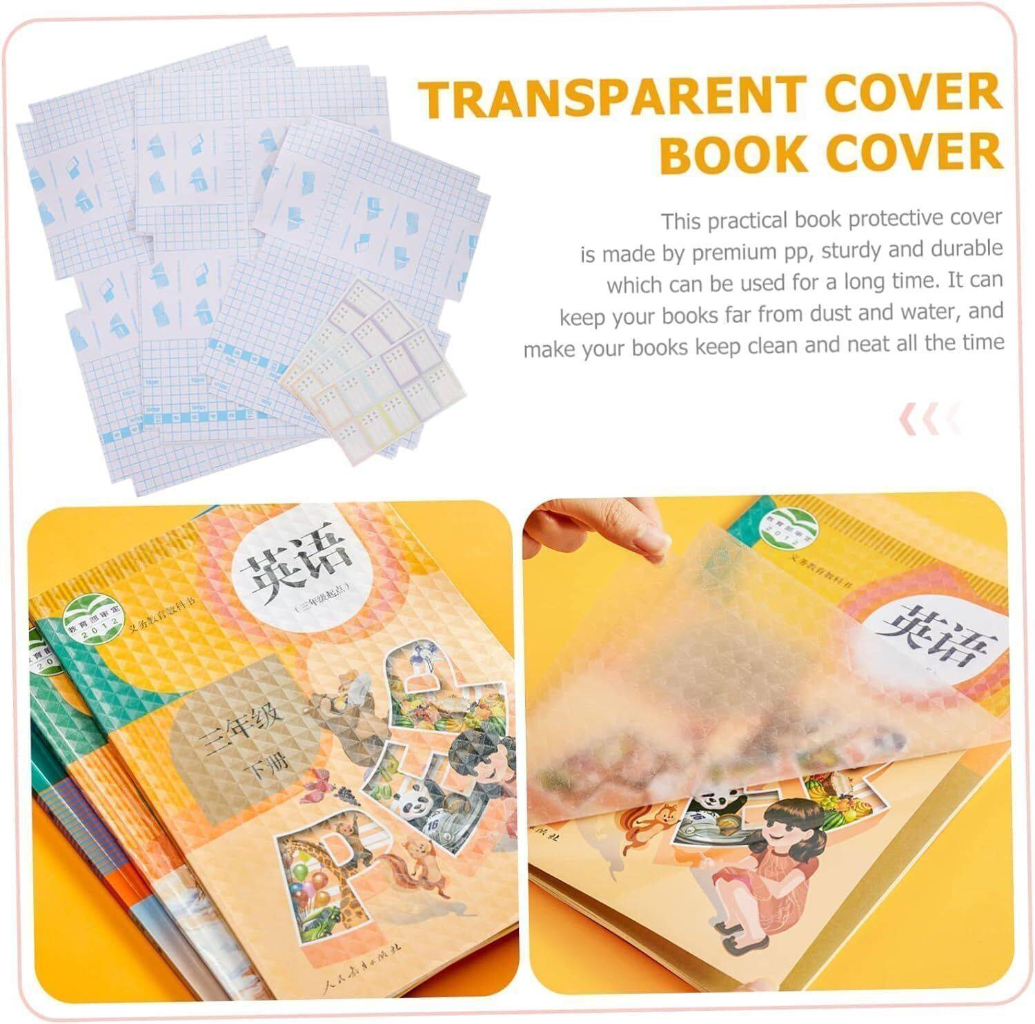ABlue Clipper Self Adhesive Book Cover Acrylic Soft Touch Canvas Pad (Set of 30)