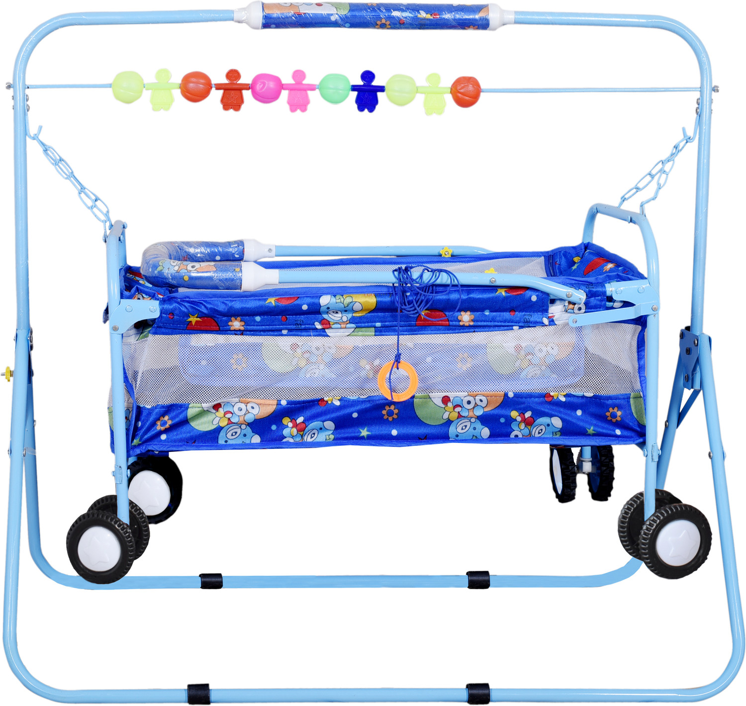 Image of FLIPZON Premium New Born Baby Cradle, Baby Swing, Baby jhula, Baby palna, Baby Bedding, Baby Bed, Crib, Bassinet (J2) Bassinet