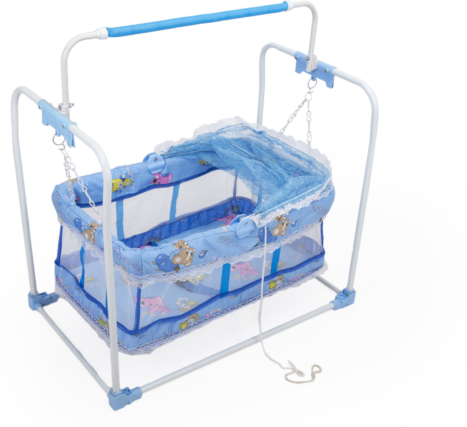 Image of SWINGISH Cradle for new born babySwing Jhula for baby | kids cradle with mosquito net Cot