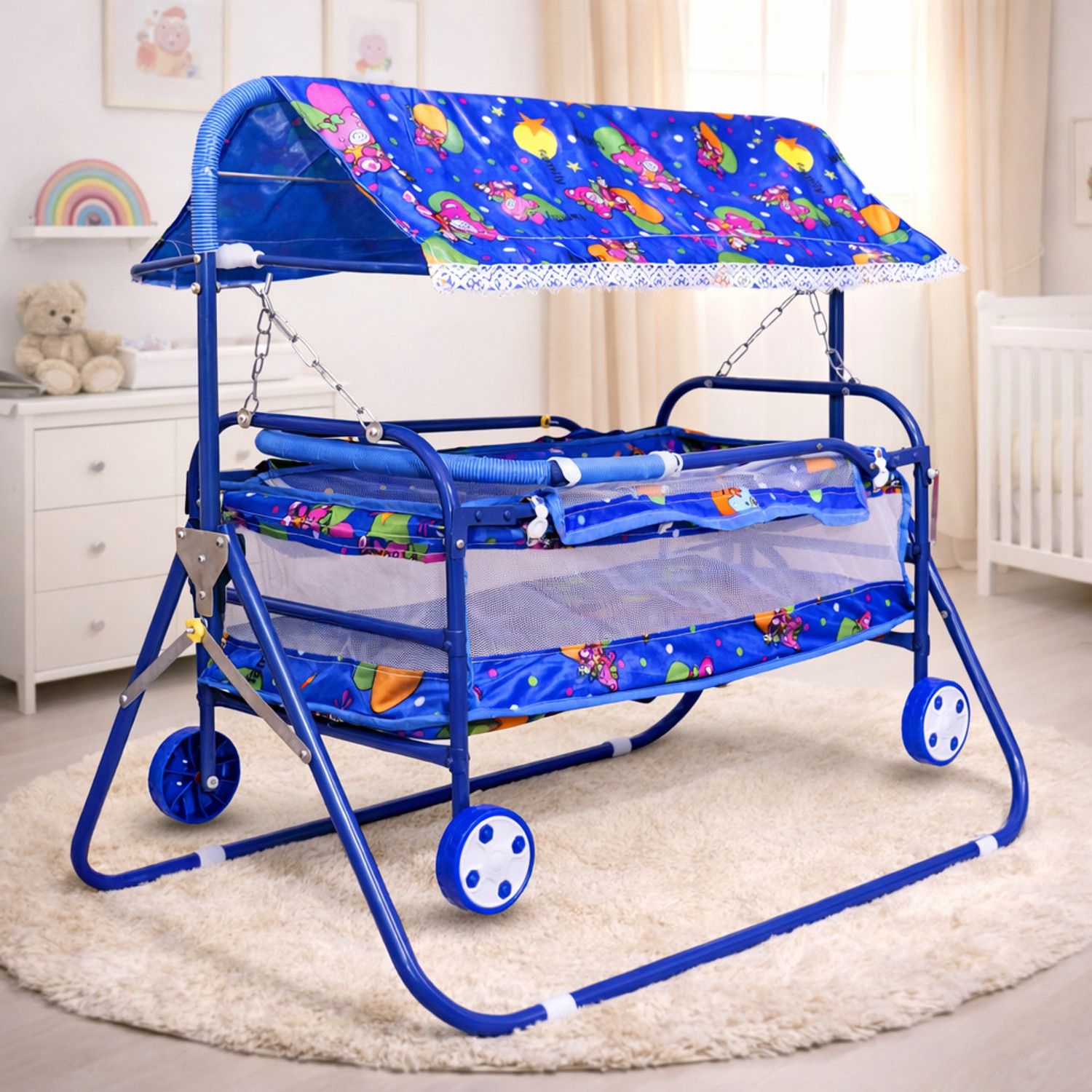 Image of Avani MetroBuzz Baby Cradle Jhula Palna Dolna Swing For New Born Baby