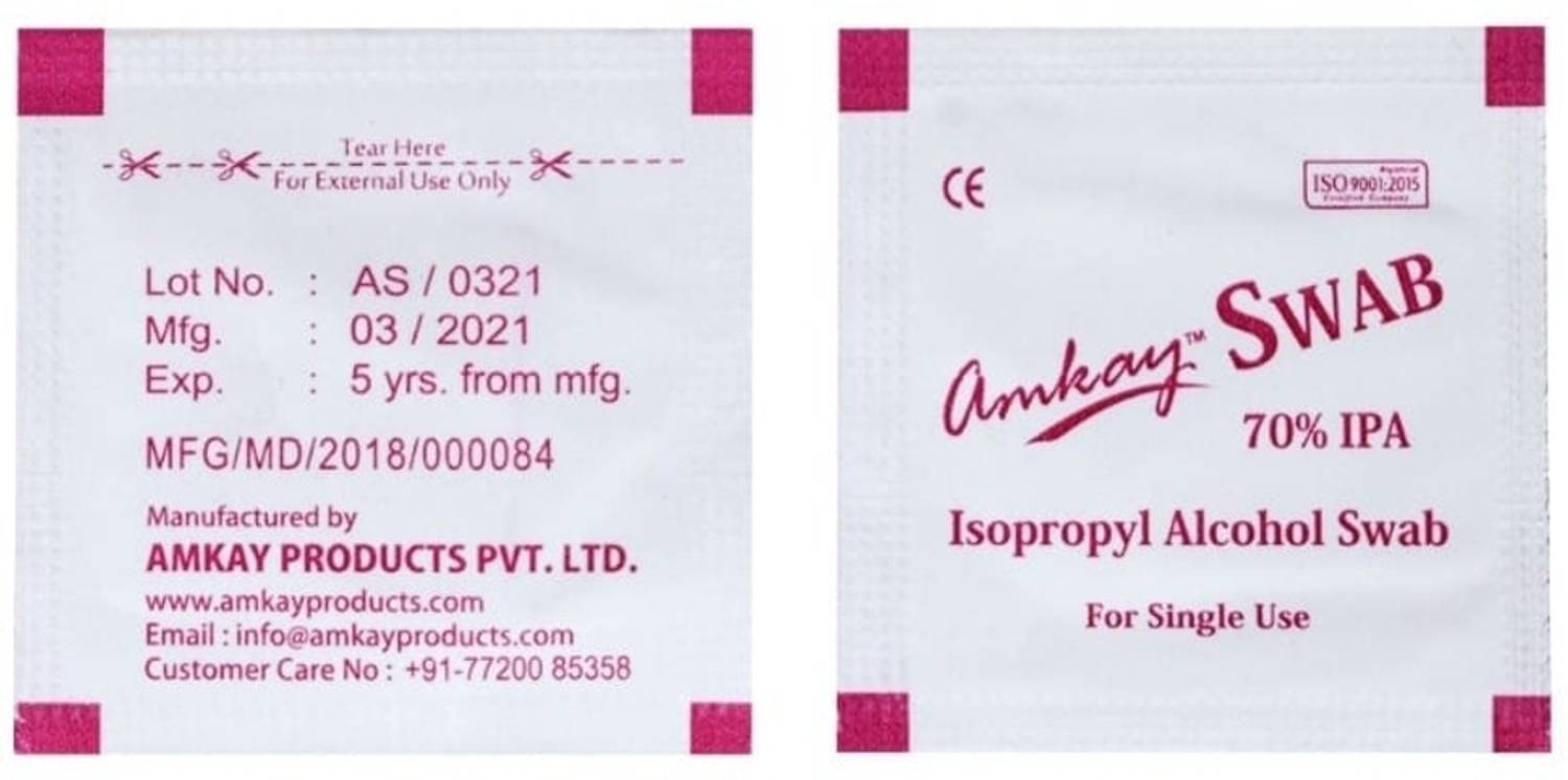 AMKAY Alcohol swabs for cleaning