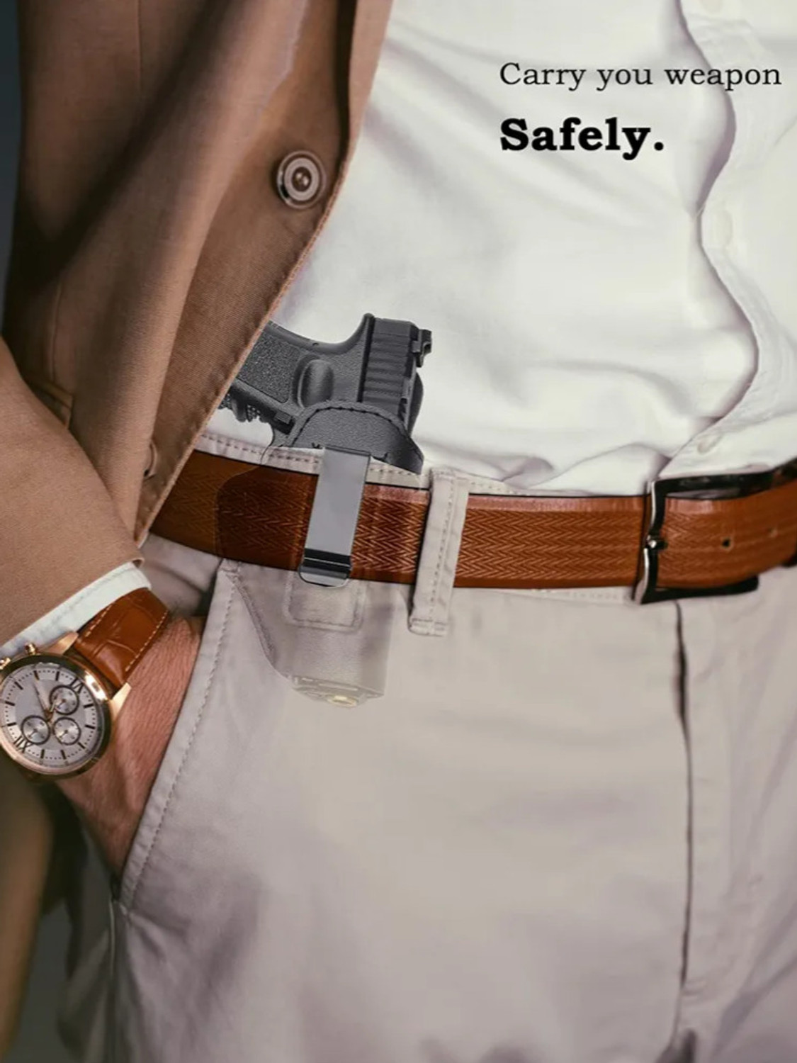 Image of SandhuGunHouse Soft Leather Inner For Glock, 32 Taurus, Fox, Prime, Stallion & 30 Cheetah,Egale Pistol /Gun Cover, Racquet Carry Case /Cover Free Size