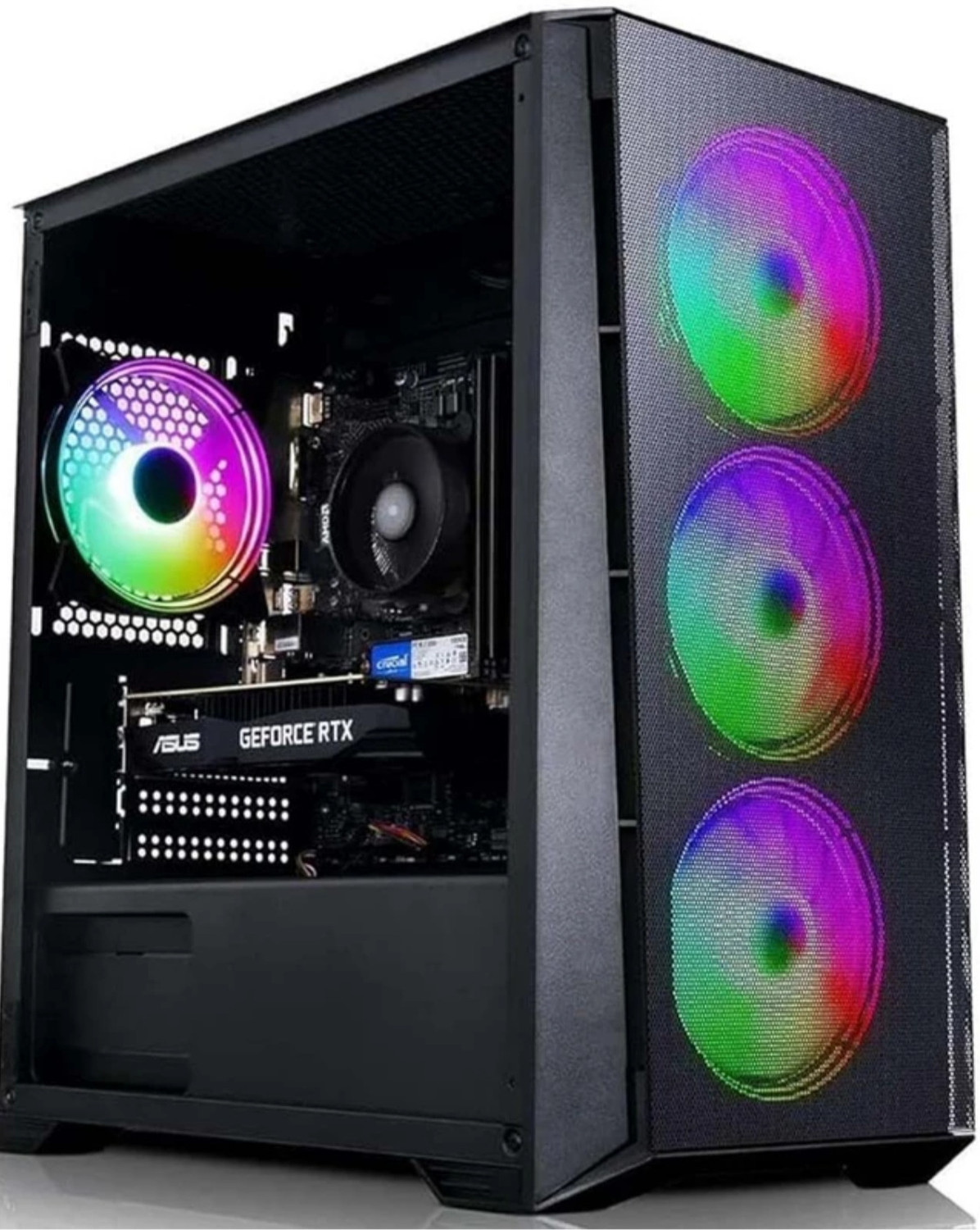 Image of ASSEMBLEX KORA JI RYZEN 5 AMD RYZEN 5 (16 GB RAM /AMD RADEON VEGA 11 Graphics /1 TB Hard Disk /256 GB SSD Capacity /Windows 11 Pro /4 GB Graphics Memory) Gaming Tower