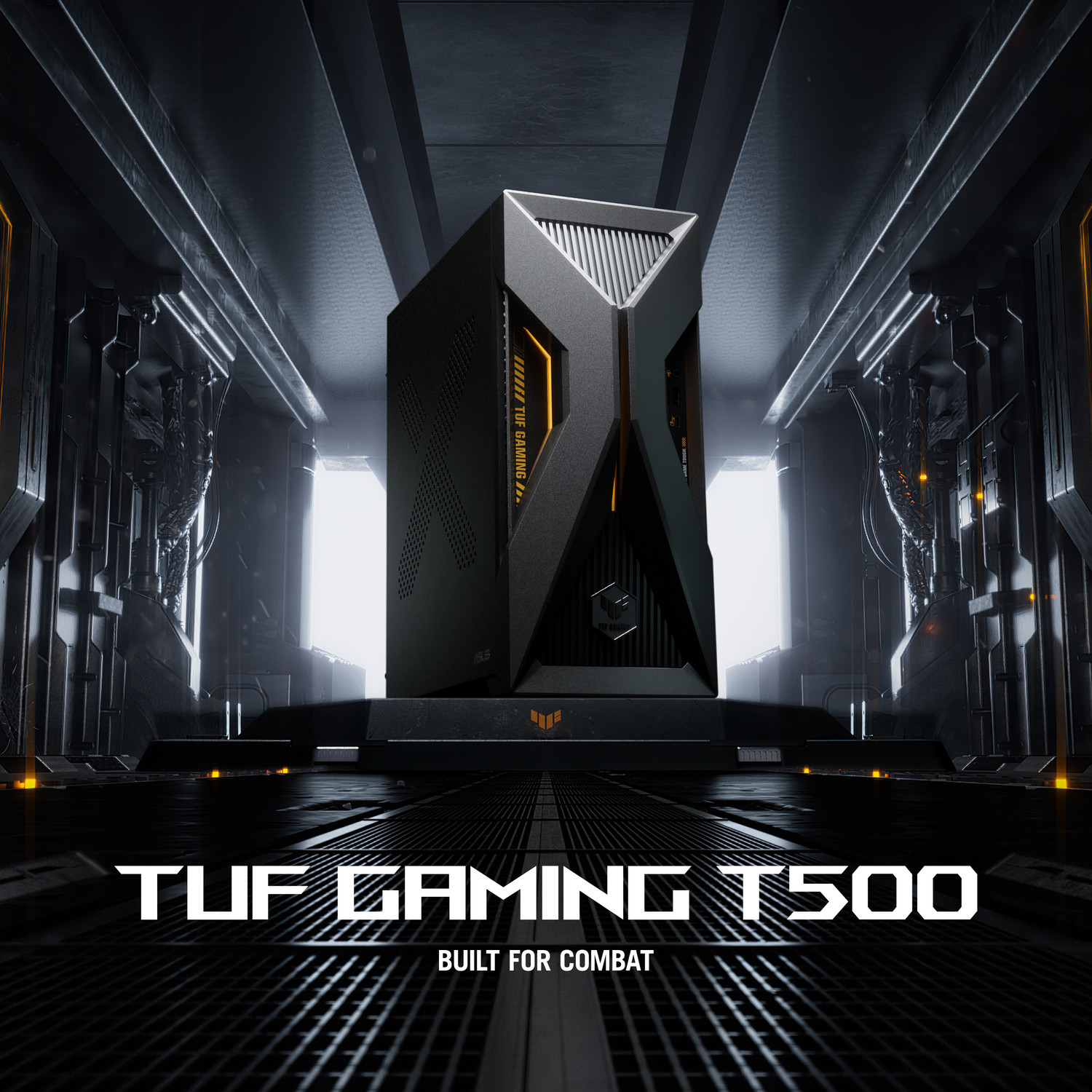 Image of ASUS TUF Gaming T500 (2026) Gaming Desktop Core 5 (16 GB RAM /NVIDIA GeForce RTX 5050 Graphics /1 TB SSD Capacity /Windows 11 Home (64-bit) /8 GB Graphics Memory) Mini Tower with MS Office
