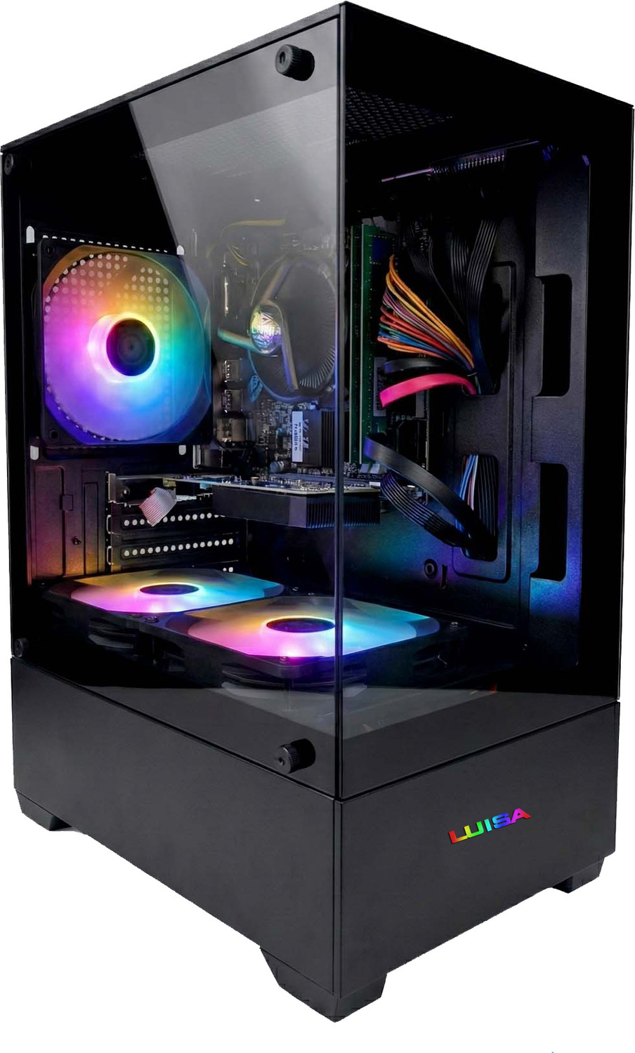 Image of LUISA GAMEING ICECAP i5-3470-16GB RAM-256GB SSD-4GB GRAPHIC CARD Intel Core i5 3470 Processor (16 GB RAM /NVIDIA Graphics /256 GB SSD Capacity /Windows 10 (64-bit) /4 GB Graphics Memory) Gaming Tower with MS Office