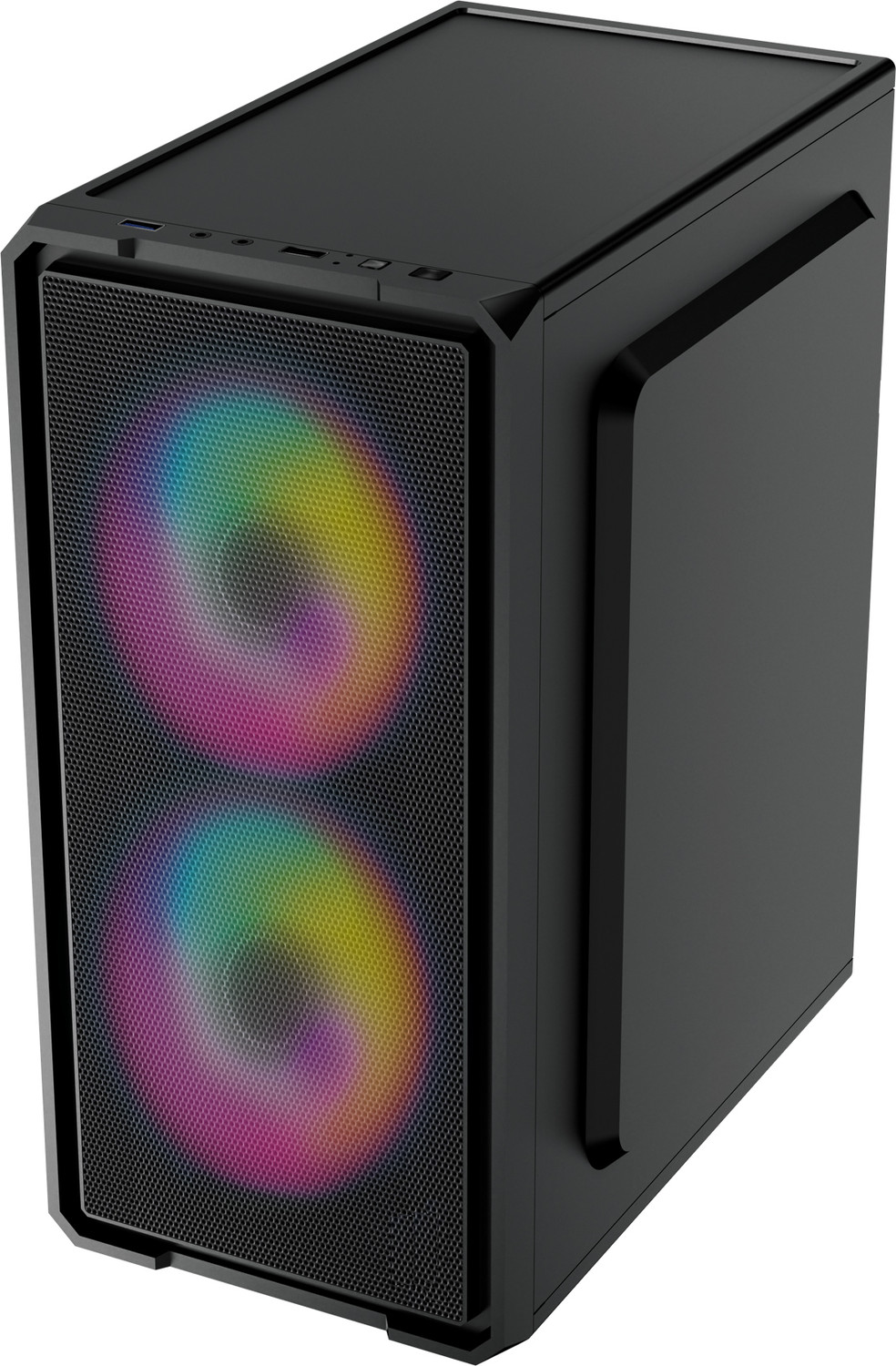 Image of M-SAIF Core i7 - 2600 Quad Core Processor [8MB Cache, 3.40 GHz] [AWX-N5] Intel Core i7-2600 Quad Core Processor | RGB-Majesty-N5 | Gaming PC (8 GB RAM /Intel UHD 2000 Graphics /256 GB SSD Capacity /Windows 11 Pro) Mini Tower with MS Office