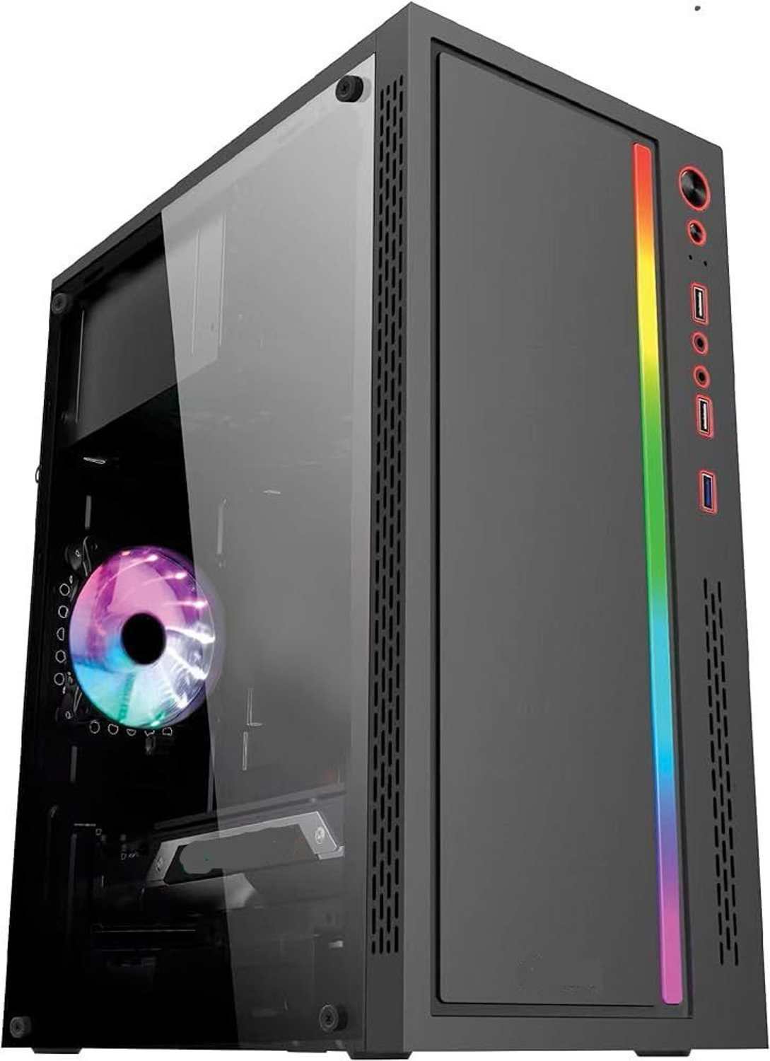 Image of ZEB i5-4th-8g-256s i5 (8 GB RAM /ONBOARD Intel HD 1GB Graphics 4600 Graphics /256 GB SSD Capacity /Windows 10 Home (64-bit) /INTEL HD GB Graphics Memory) Gaming Tower with MS Office