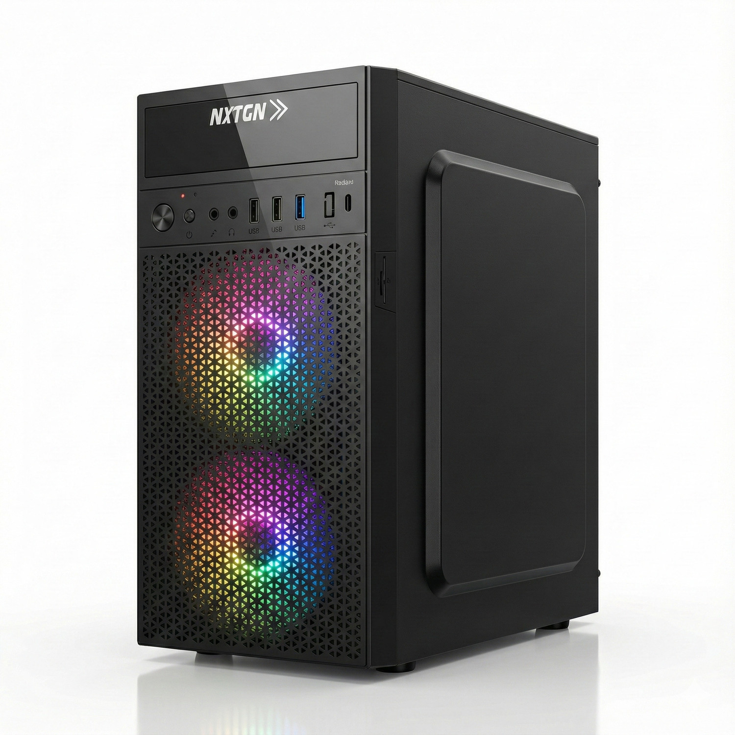 Image of NXTGN RADIENT CORE I7 4TH GEN DESKTOP PC - (Core i7 4770 3.40GHZ Processor / 16GB RAM / 512GB SSD / 5G Wifi & Bluetooth (16 GB RAM /Integrated Graphics /512 GB SSD Capacity /Windows 11 Pro /2 Years On-site Warranty / Integrated 1 GB Graphics Memory) Mid Tower with MS Office