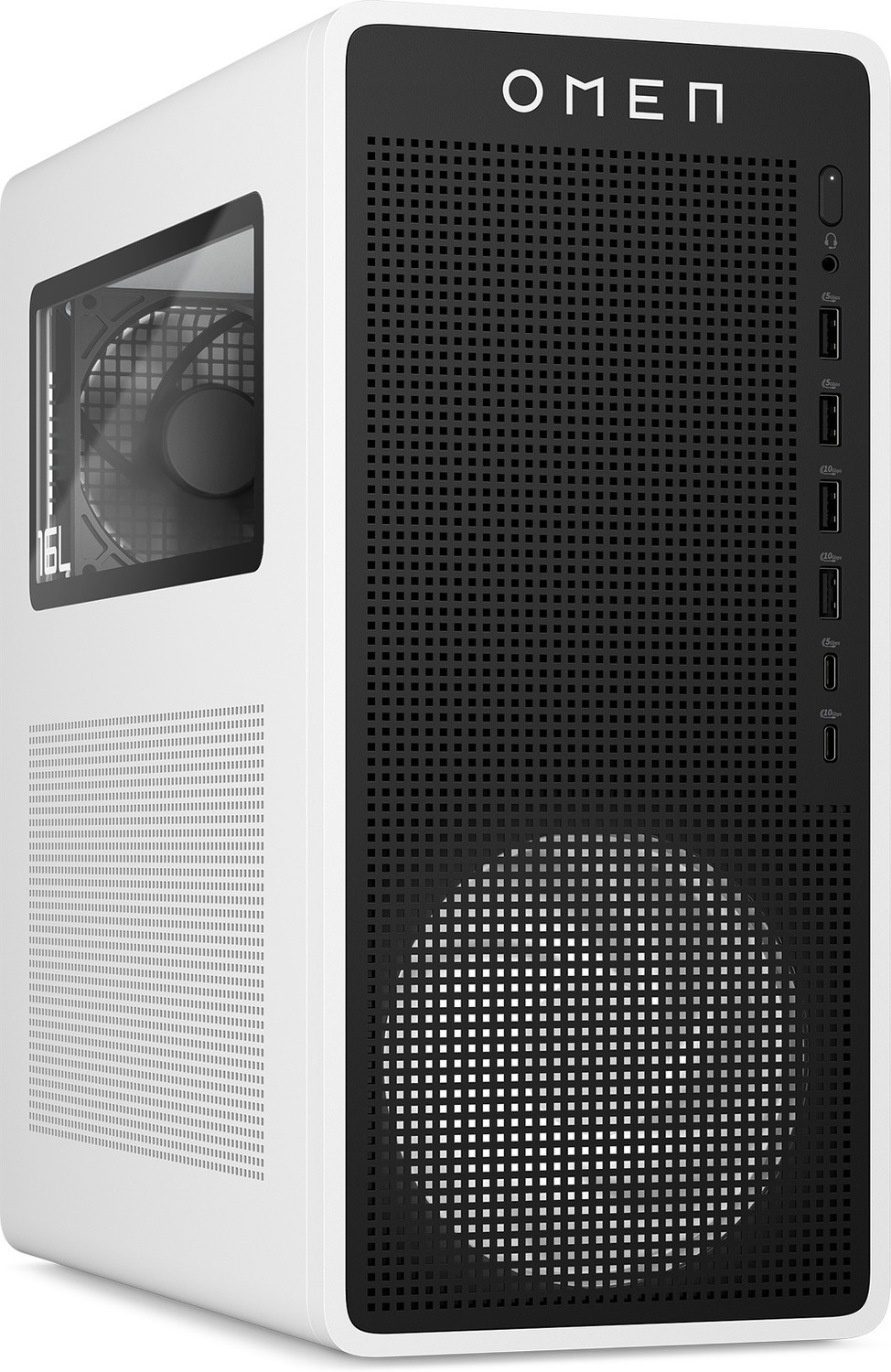 Image of HP OMEN 16L Gaming Desktop TG03-0012in Intel Core i7-14700F (32 GB RAM /NVIDIA GeForce RTX 5060 Graphics /2 TB Hard Disk /2 TB SSD Capacity /Windows 11 Home (64-bit) /8 GB Graphics Memory) Gaming Tower