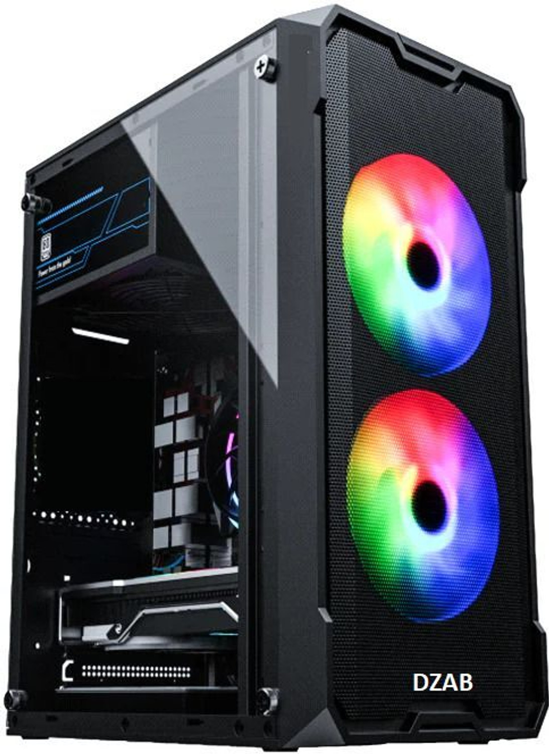 Image of DZAB GAMING CORE I3 Intel (8 GB RAM /1 GB INTEL HD ONBAORD Graphics /128 GB SSD Capacity /Windows 11 Pro /1 GB Graphics Memory) Full Tower