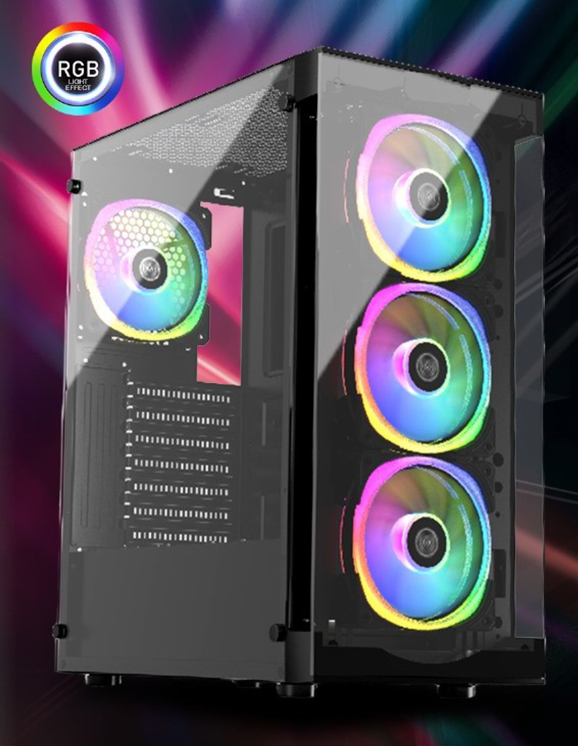 Image of GALAXAR GLX I5 4690K-16GB-1TB-256GBNVME GAMING Intel Core i5-4690K Processor (16 GB RAM /Intel HD Graphics 4600 Graphics /1 TB Hard Disk /256 GB SSD Capacity /Windows 11 Home (64-bit) /1 GB Graphics Memory) Gaming Tower with MS Office
