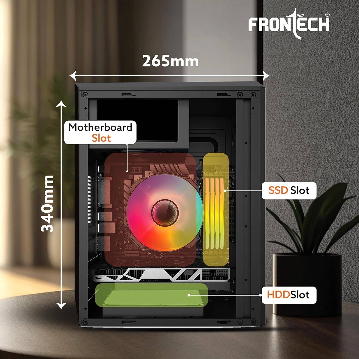 Frontech CPU I3 (8 GB RAM/INTEL Graphics/500 GB Hard Disk/128 GB
