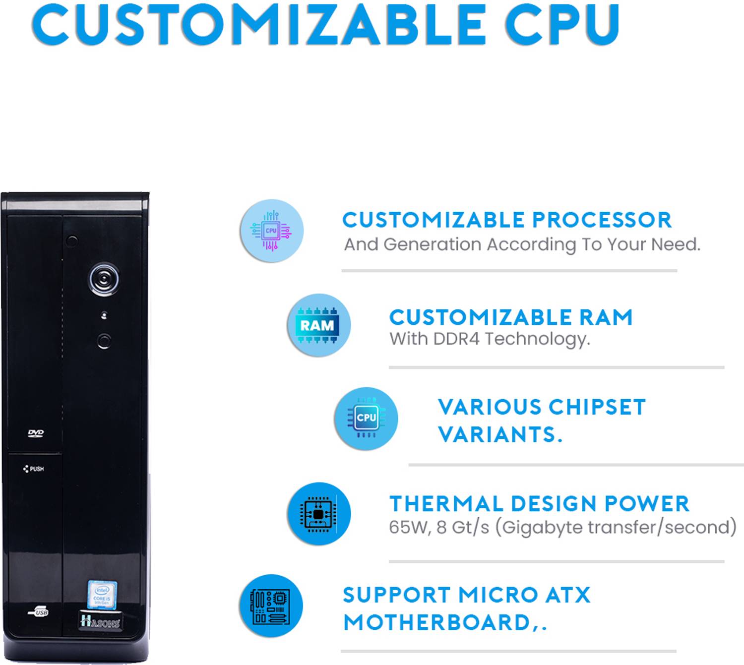 HASONS HR54s4 CPU core i5 (4 GB RAM/NA Graphics/128 GB SSD