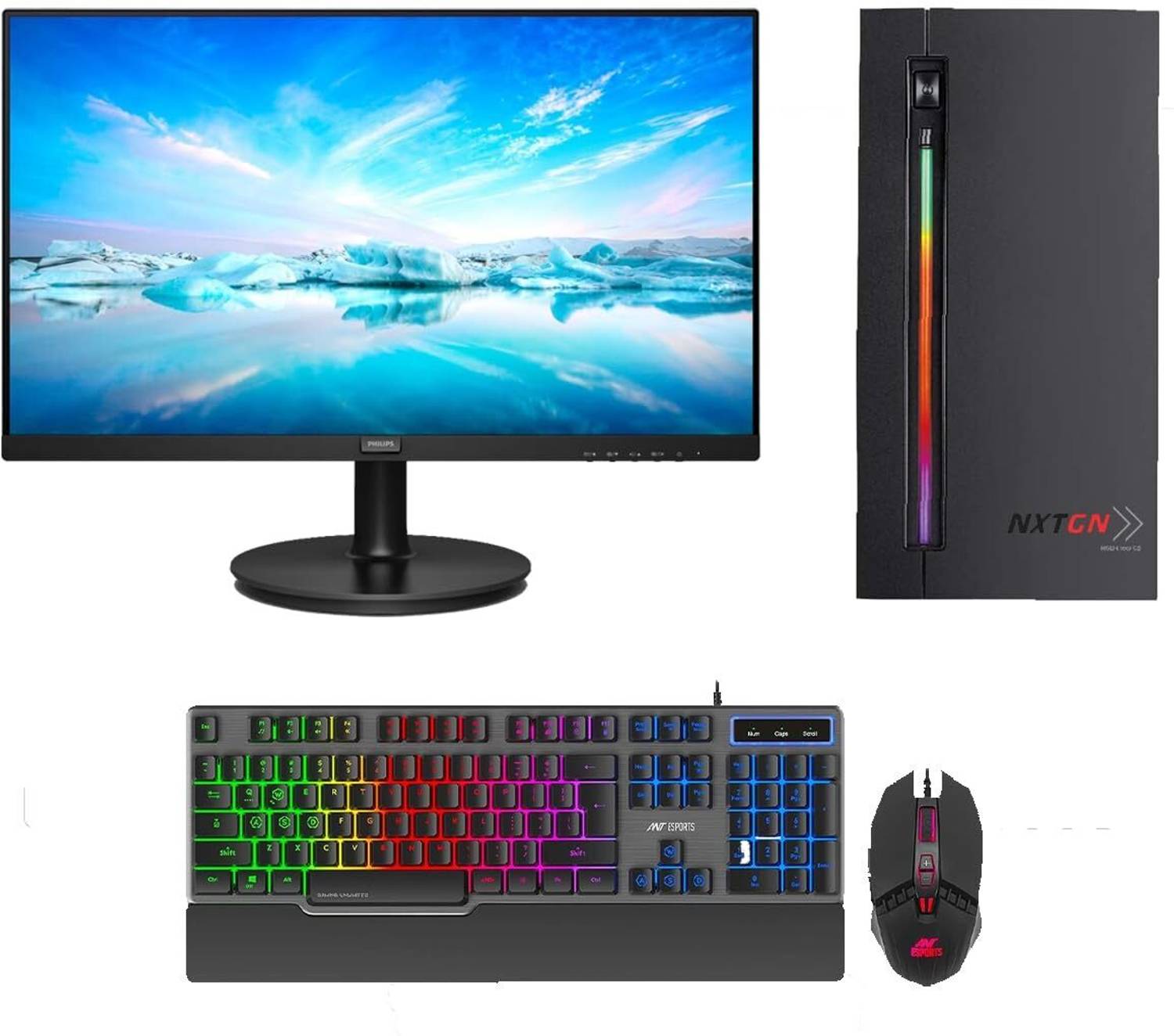 【NEC】Mate MJ27ML-U Core i5 WIN11 NXTGN Core i5 Computer Set (16GB/512GB/4GB GPU/RGB Key&MOUSE/24