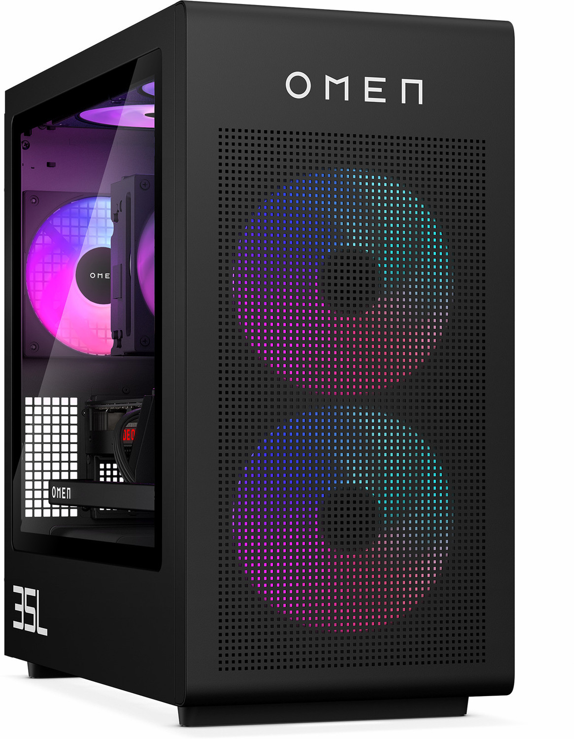 Image of HP OMEN 35L Gaming Desktop GT16-0017in Intel Core Ultra 5 225F (16 GB RAM /NVIDIA GeForce RTX 5060 Graphics /1 TB Hard Disk /1 TB SSD Capacity /Windows 11 Home (64-bit) /8 GB Graphics Memory) Gaming Tower