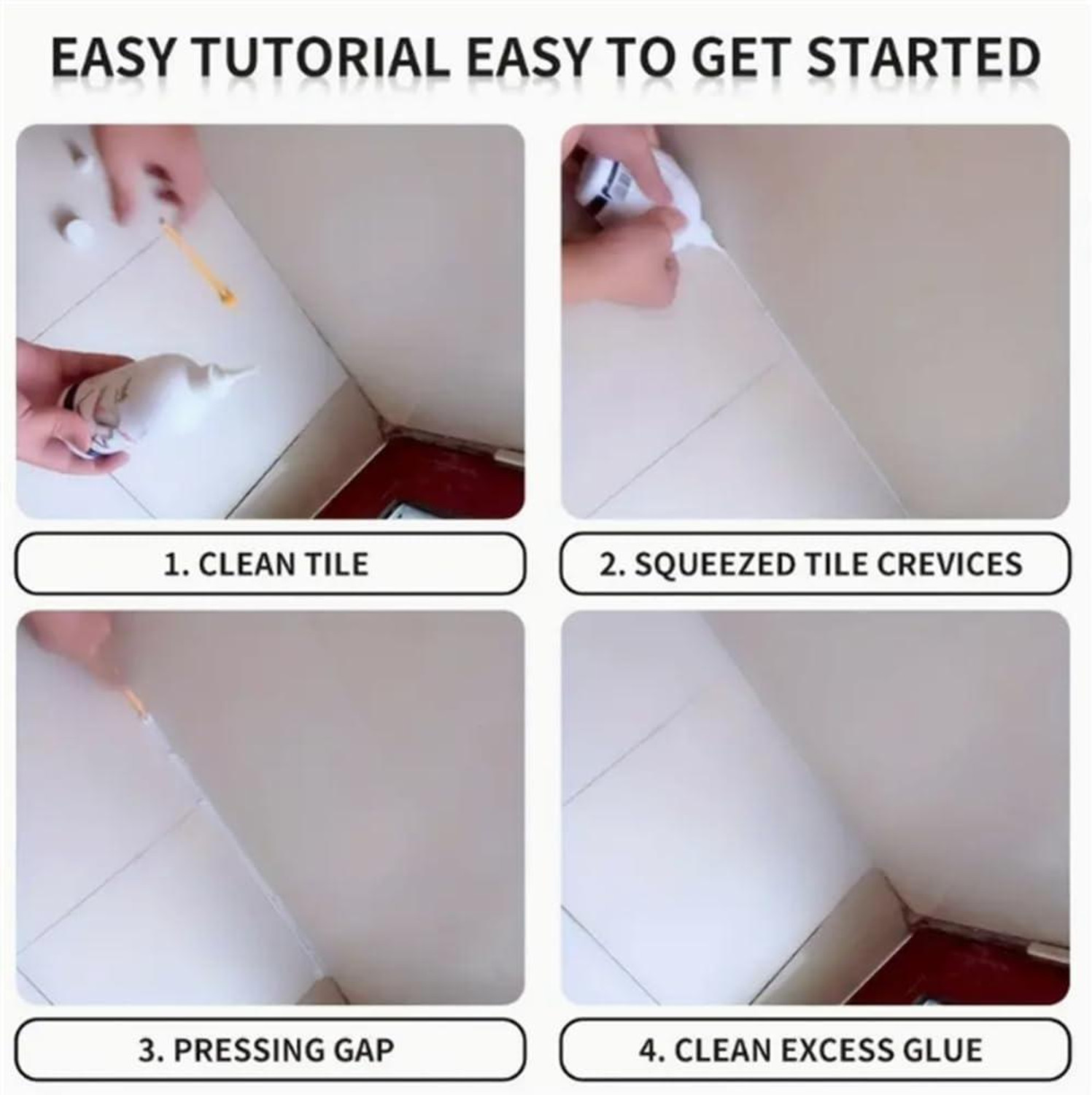 Image of ASTOUND Home Tile Reform Glue Grout Pen Crack Filler