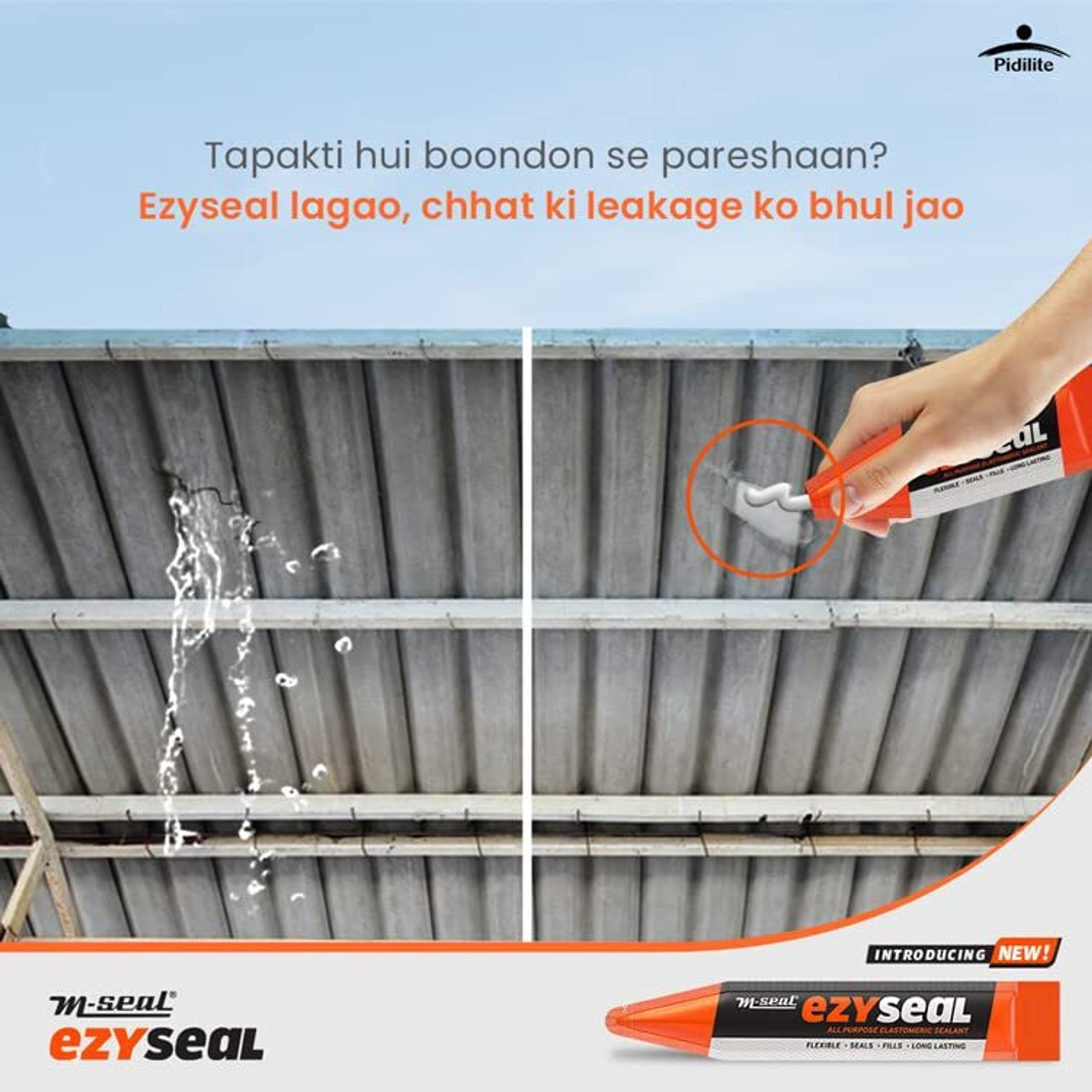 Image of M SEAL M-Seal EzySeal Crack & Gap Filler | Waterproof Tile, Roof Sealant Paste Crack Filler
