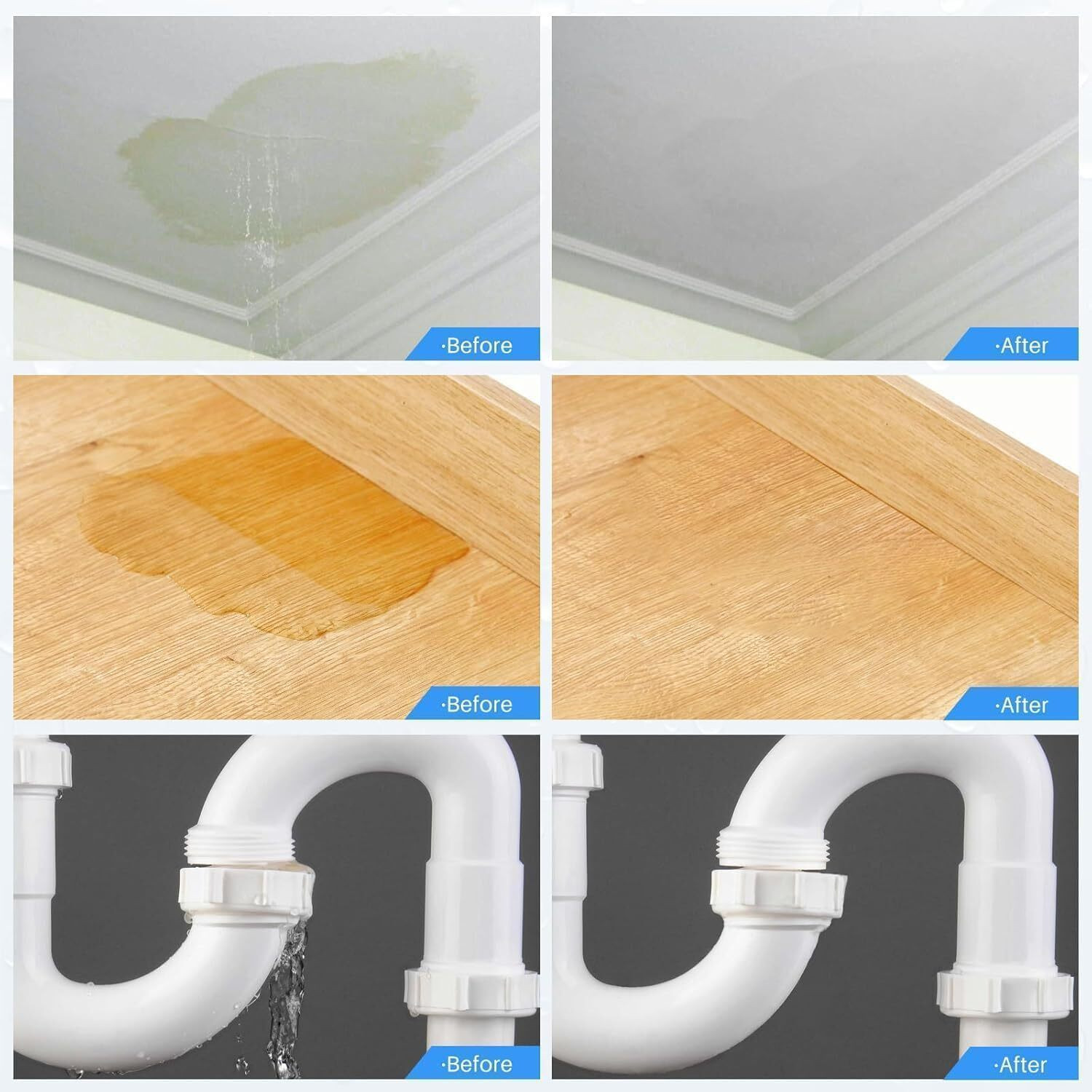 Image of SHUWANJIA Transparent Waterproof Adhesive Glue for Roof, Wall Crack & Terrace 1 Kg Adhesive