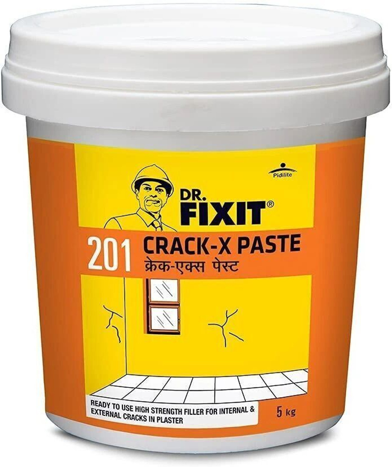 Image of Dr. Fixit CRACK X PASTE, Crackfilling, Ready to Use, 5 KG Crack Filler