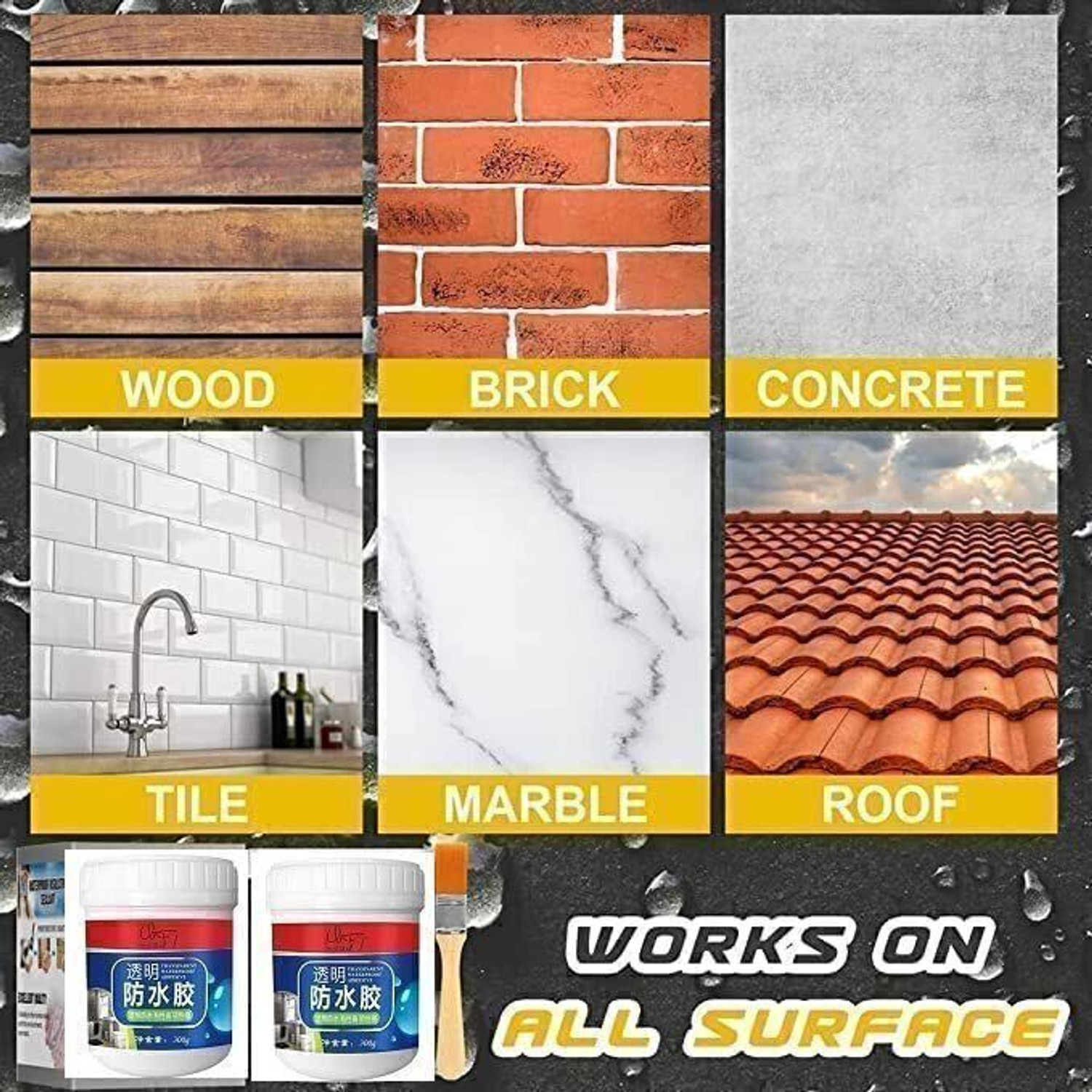 Image of Opulent home usable waterproof glue Crack Filler