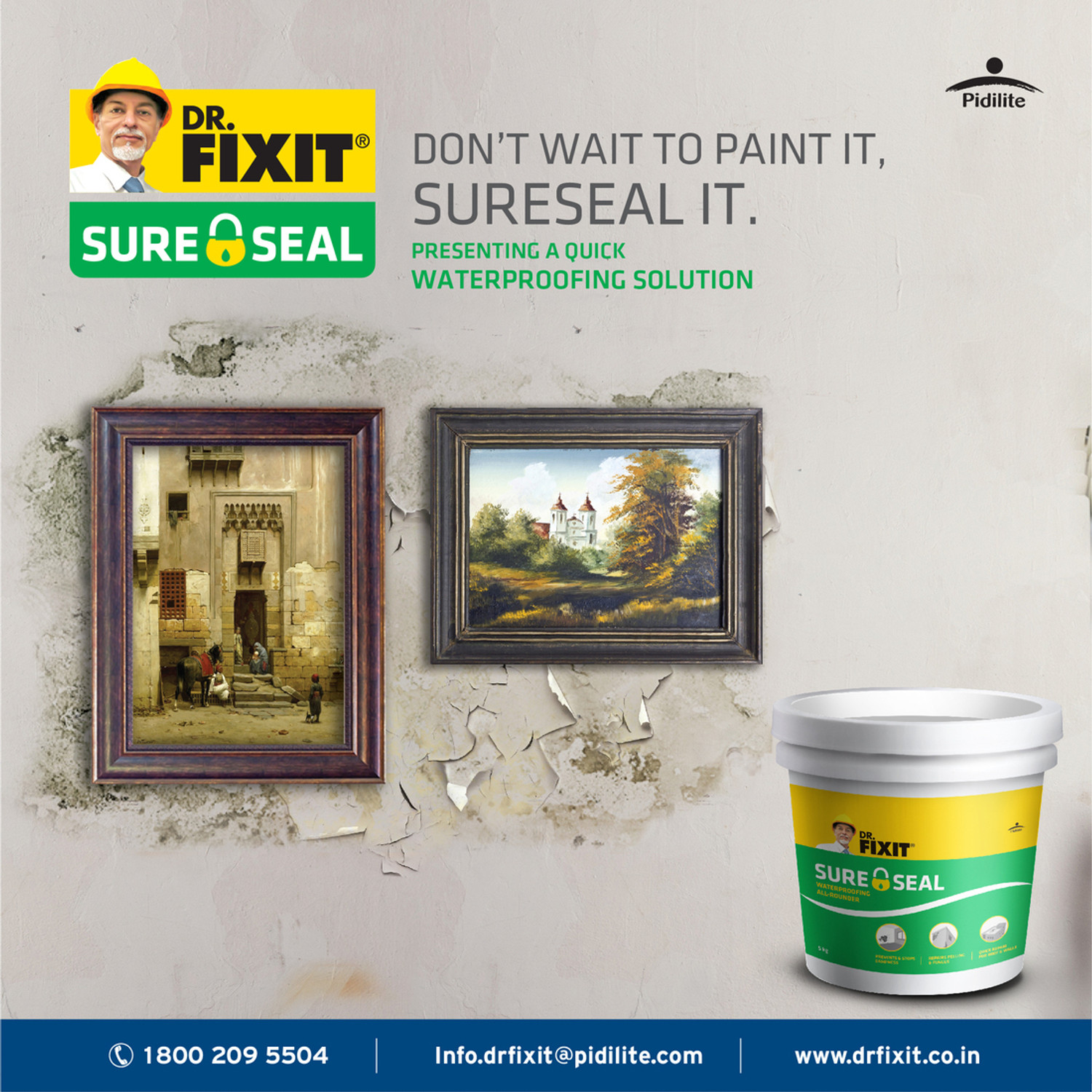 Image of Dr. Fixit SURE SEAL, Patch Repair of Internal and External Walls and Roof, Crack Filler