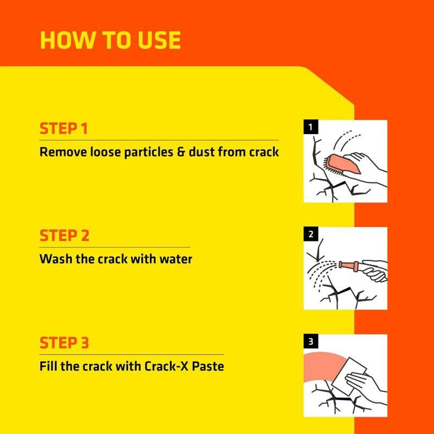 Image of Dr. Fixit CRACK X PASTE, Crackfilling, Ready to Use, 5 KG Crack Filler
