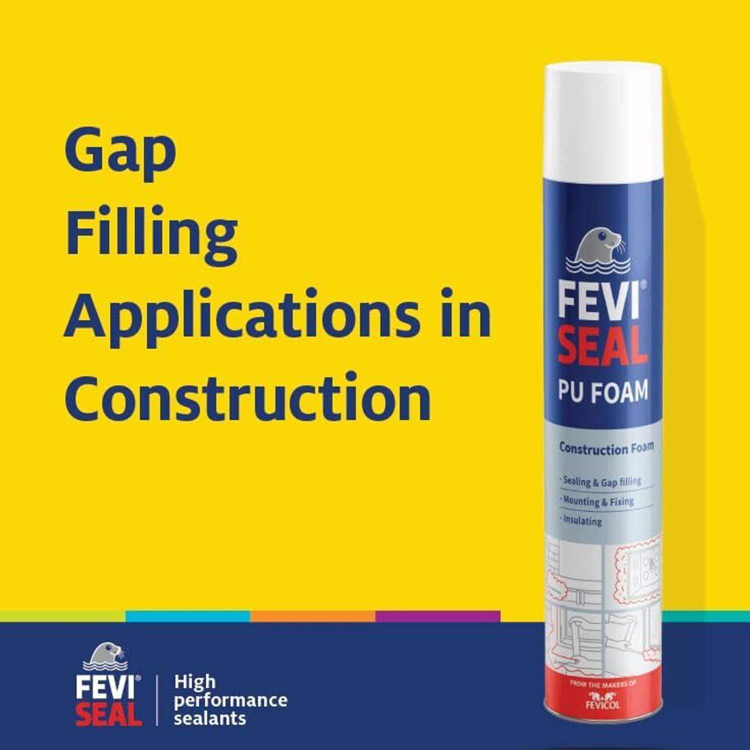 FEVISEAL PU-FOAM-750ML Spray Crack Filler - Image 2