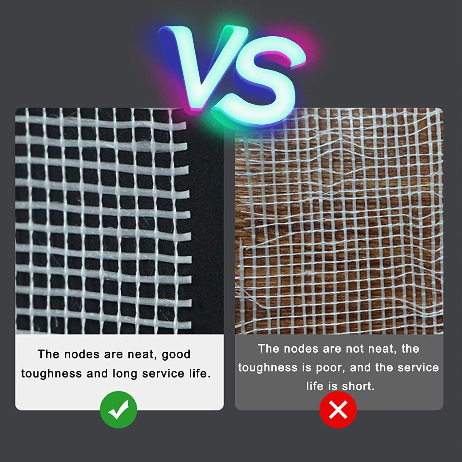 Image of Latteriex Fibre Mesh 145 GSM / Murga Jaali ( 8 INCH X 50 MTR.) Waterproofing Roof Crack Filler (1 kg)