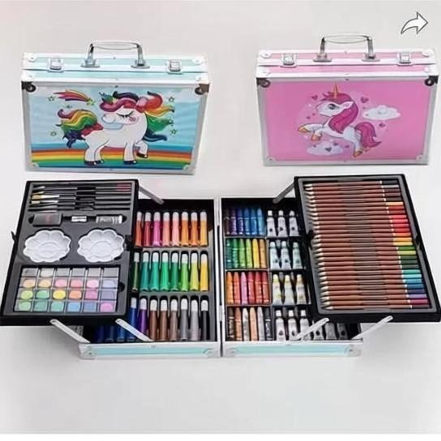 Image of JESVI Unicorn ART & CRAFT PAINTING BOX,MULTIPLE 145 COLOUR KIT