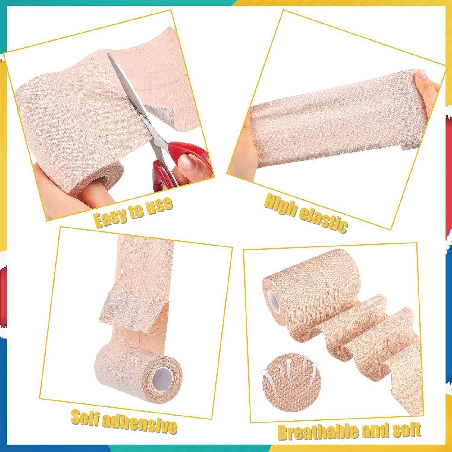 Bright Aid Elastic Adhesive Bandage 10cm*1mtr Pack of 1 - Image 3