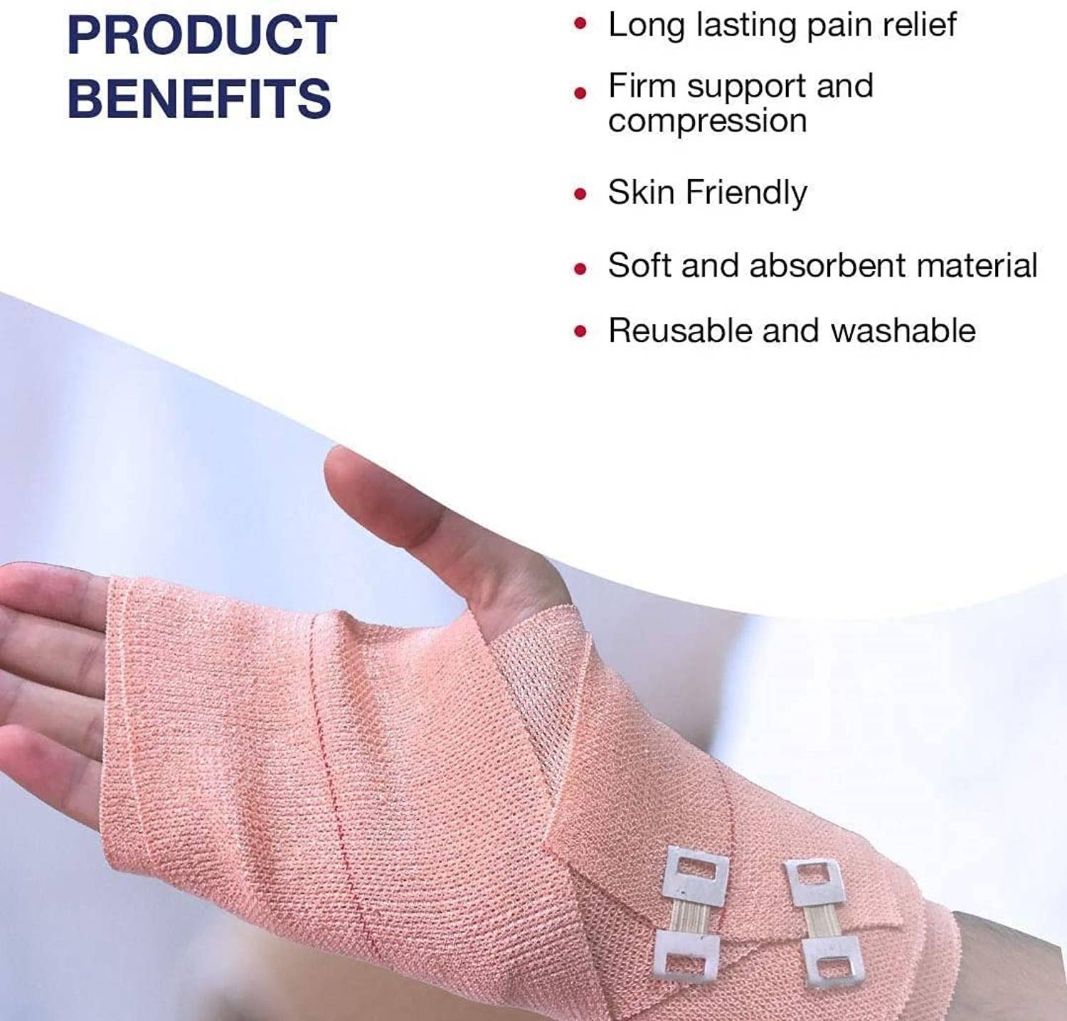 Maleno Cotton Crepe Bandage 6 cm Pack of 1 - Image 4
