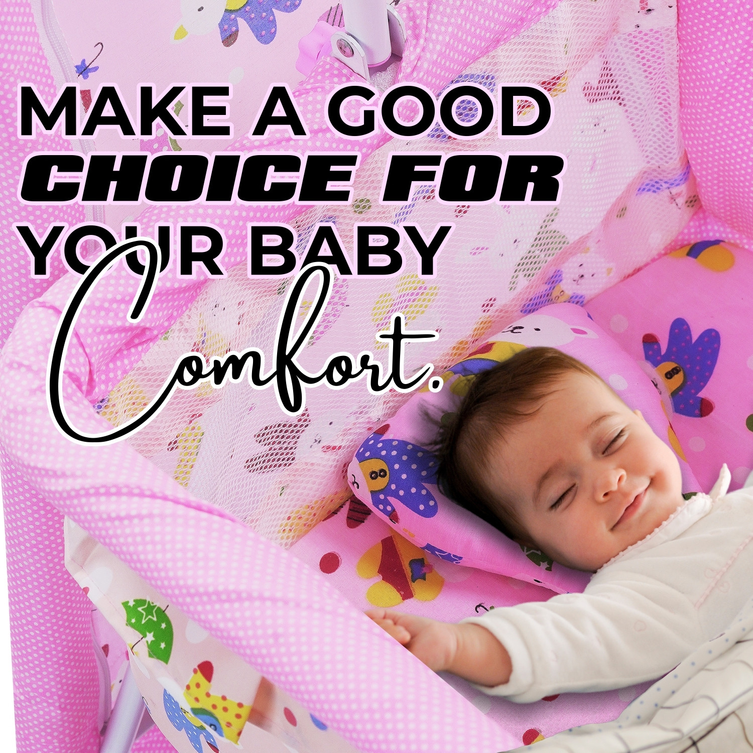 Image of Pandaoriginals JUMBO Premium Quality Baby Soft Swing Bedding |Best Baby Cradle Jhula Paalna Cot