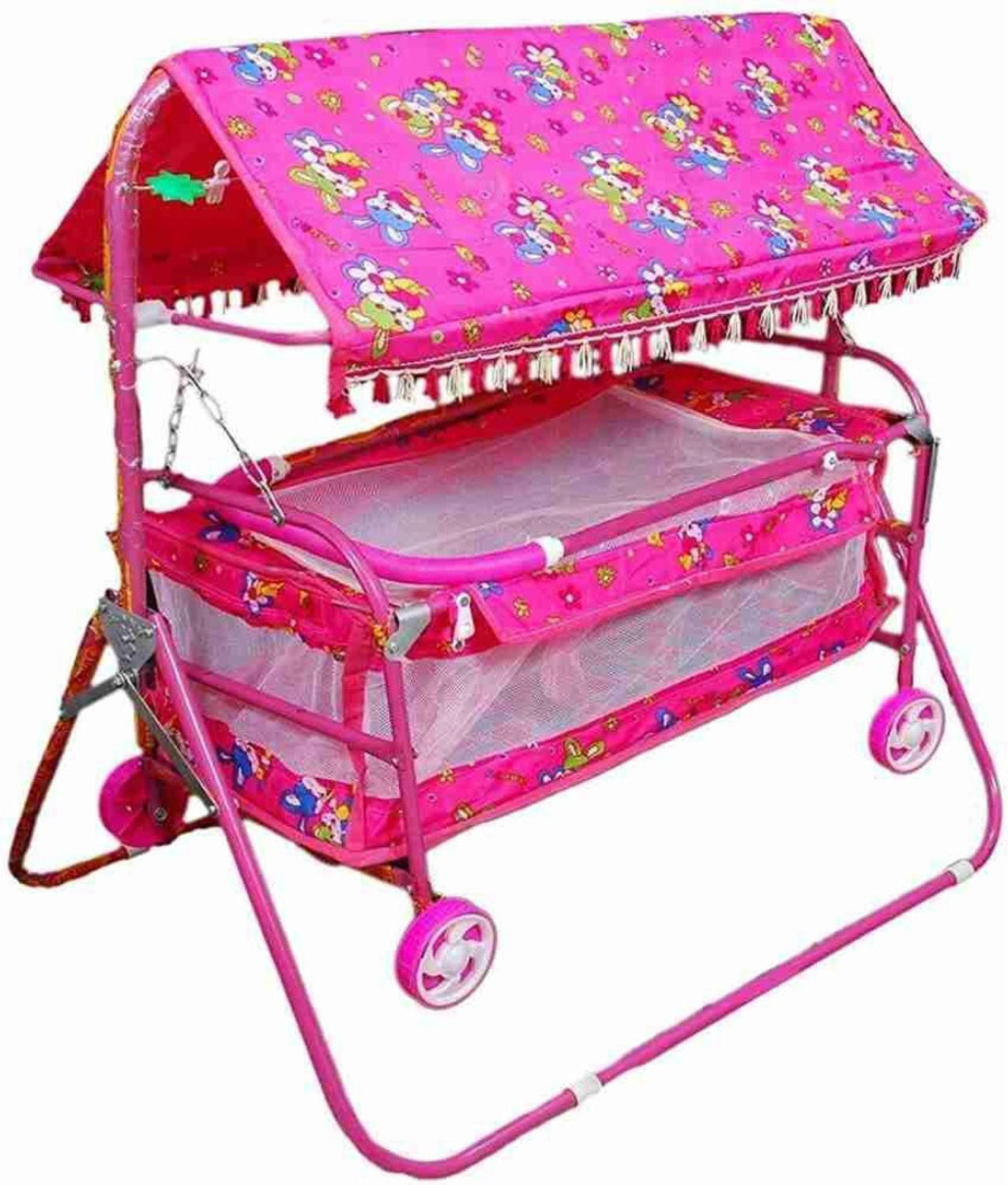 Image of Rudra creations Comfortable Multi-Use Baby Cradle, Baggi /Palna for Baby Bassinet