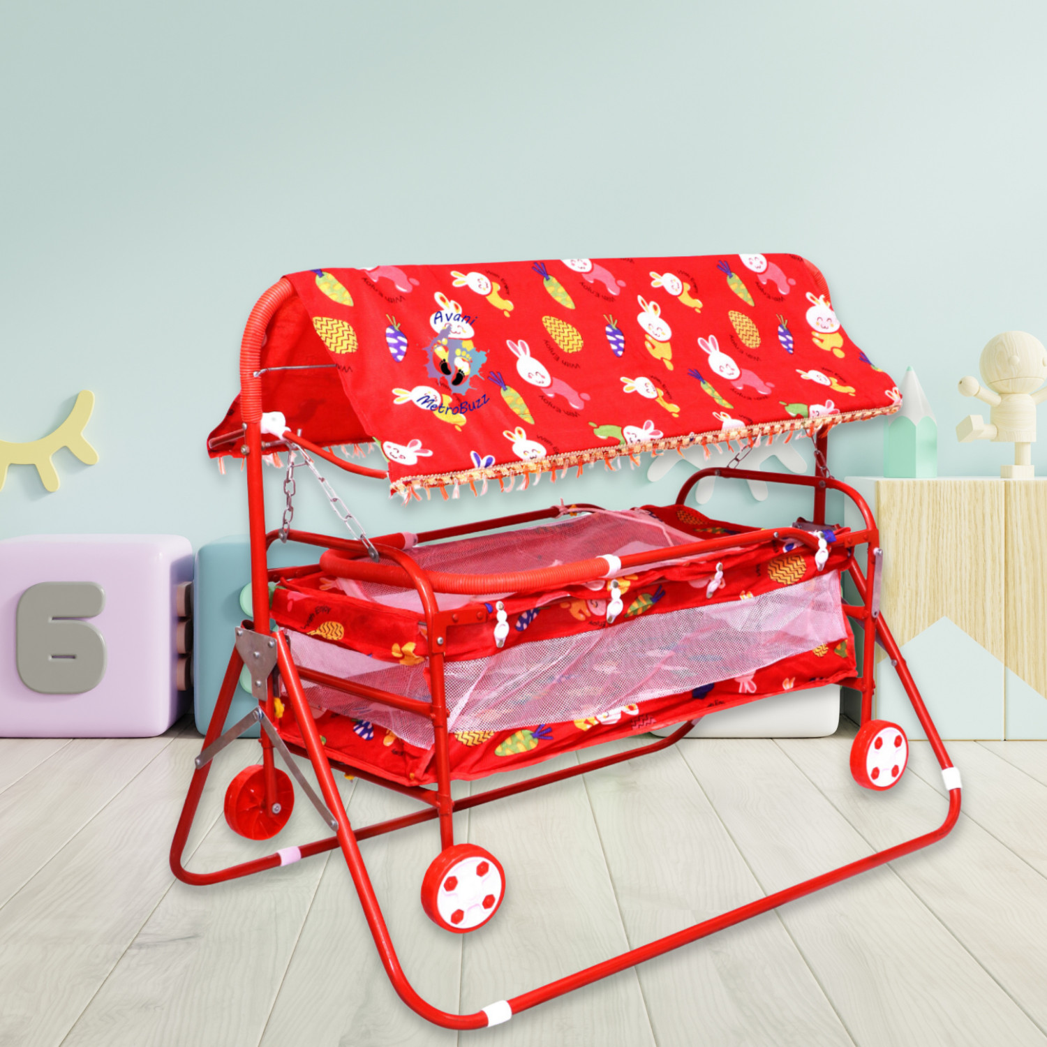 Image of Avani MetroBuzz Baby Jhula Crib Cradle Palna