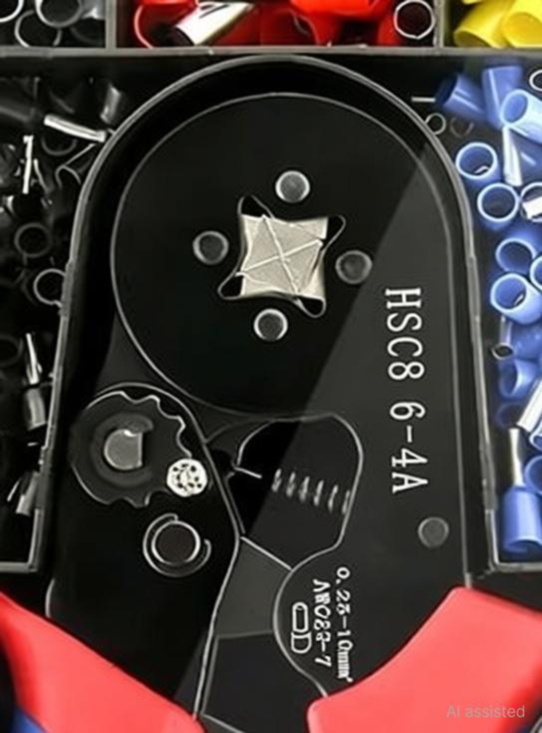 Image of PKT HSC8 6-4A 0.25-10mm2 ELECTRIC TOOLS Set Cord End Crimpar 1200 Ferrule 6-4 Wire Terminal Crimping Tool Plier Kit Manual Crimper