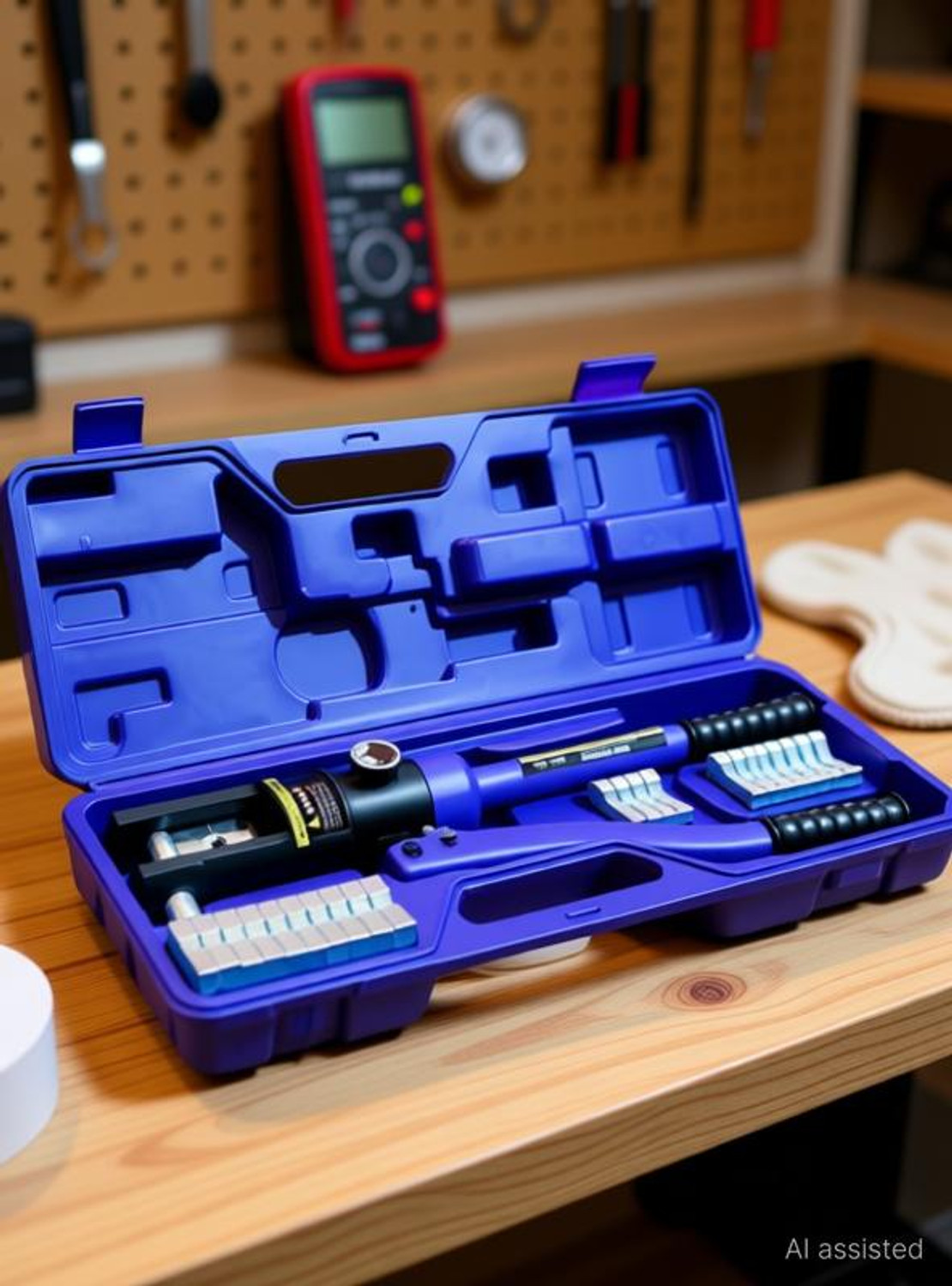 Image of DeHMY YQK 300 Manual Hydraulic Crimper Hydraulic Wire Terminal Crimper Range 16-300mm2 Pressure 16Tons Manual Hydraulic Crimping Tool for Copper,Aluminium Terminal Manual Hydraulic Crimper