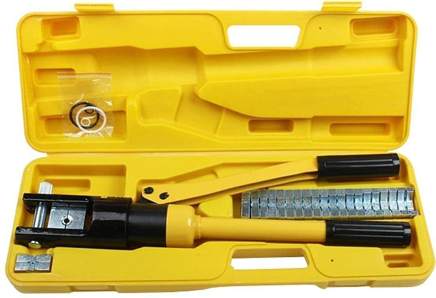 Image of NUTRONICS Hydraulic Crimping Tool 16-300mm2 for Copper, Aluminum Terminal Pliers YQK-300 New Manual Hydraulic Crimper 11 pairs dies 16 Ton Pressure Crimping Tool Manual Hydraulic Crimper