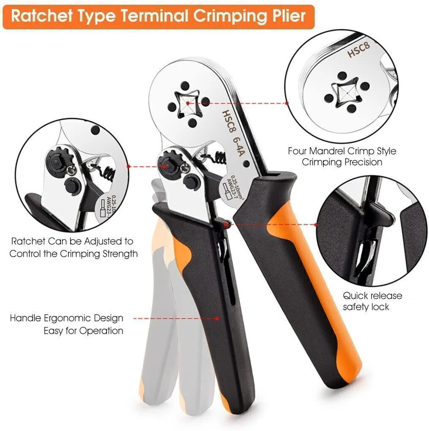 Image of THEODORE Crimping Tool Kit with 1200PCS Wire End Ferrules & Crimper Plier wire Manual Crimper
