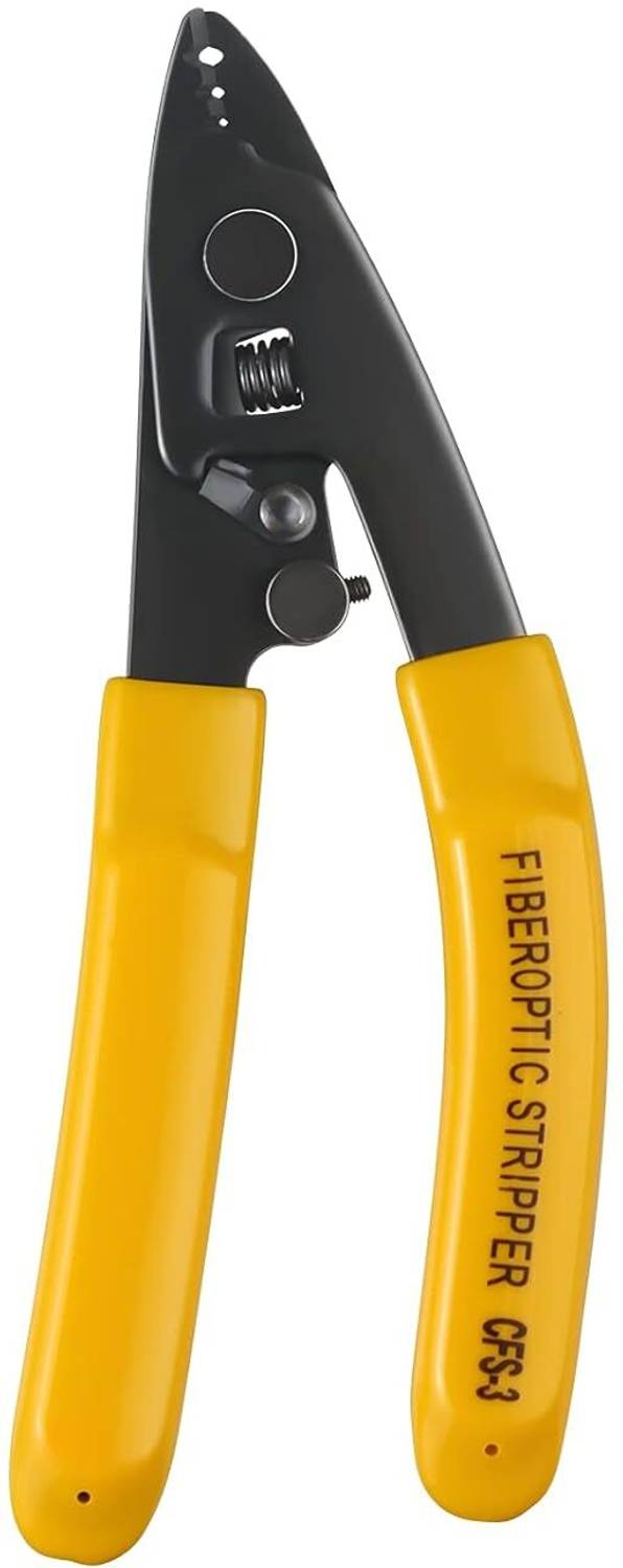 BALRAMA 3 Hole Fiber Stripper with 6" TPR Handle Optic Fiber Cable Stripping Tool OFC