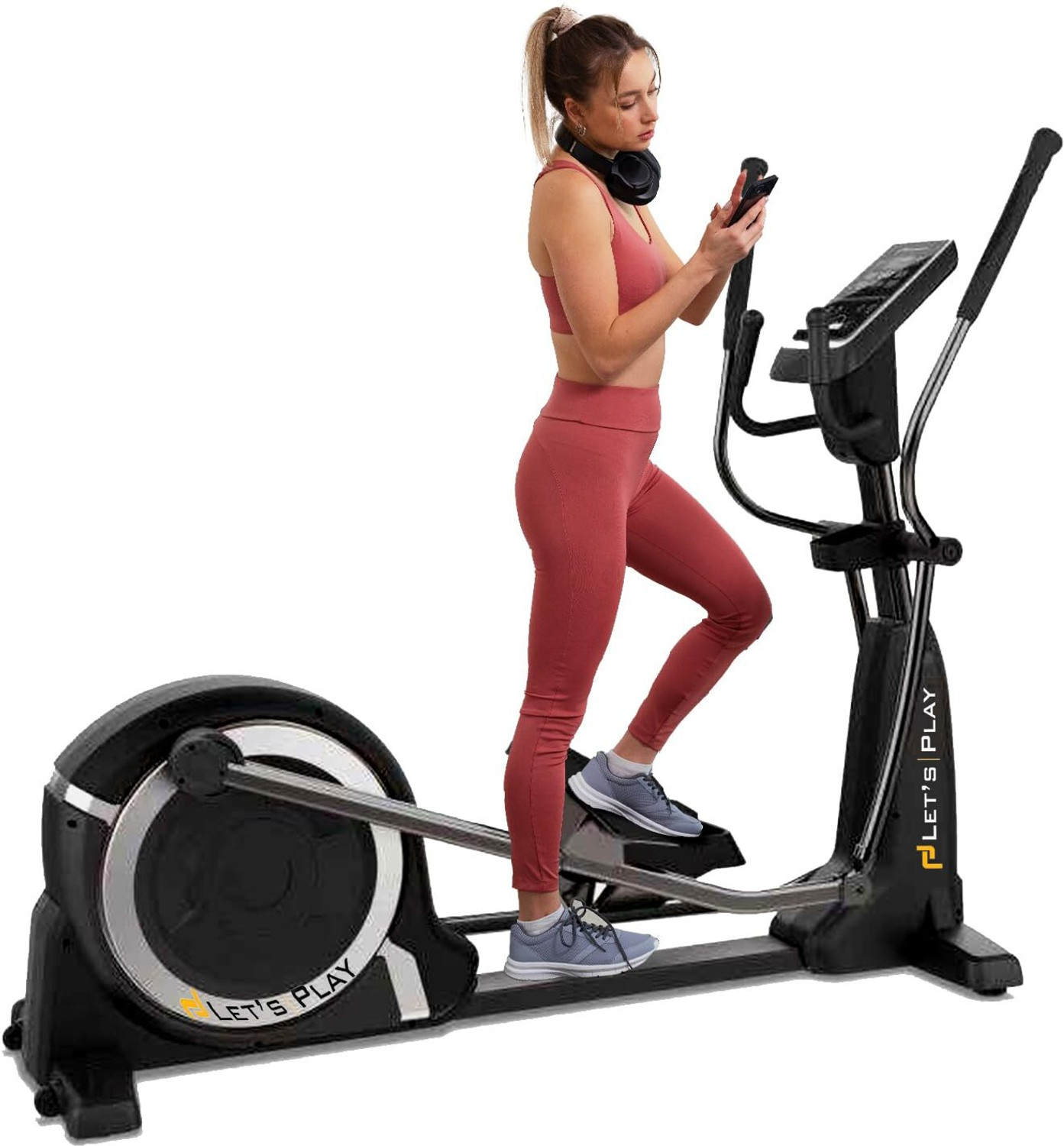 Image of lets play Elliptical Cross Trainer 36kg Flywheel 32-Level Magnetic Resistance 180kg Cross Trainer
