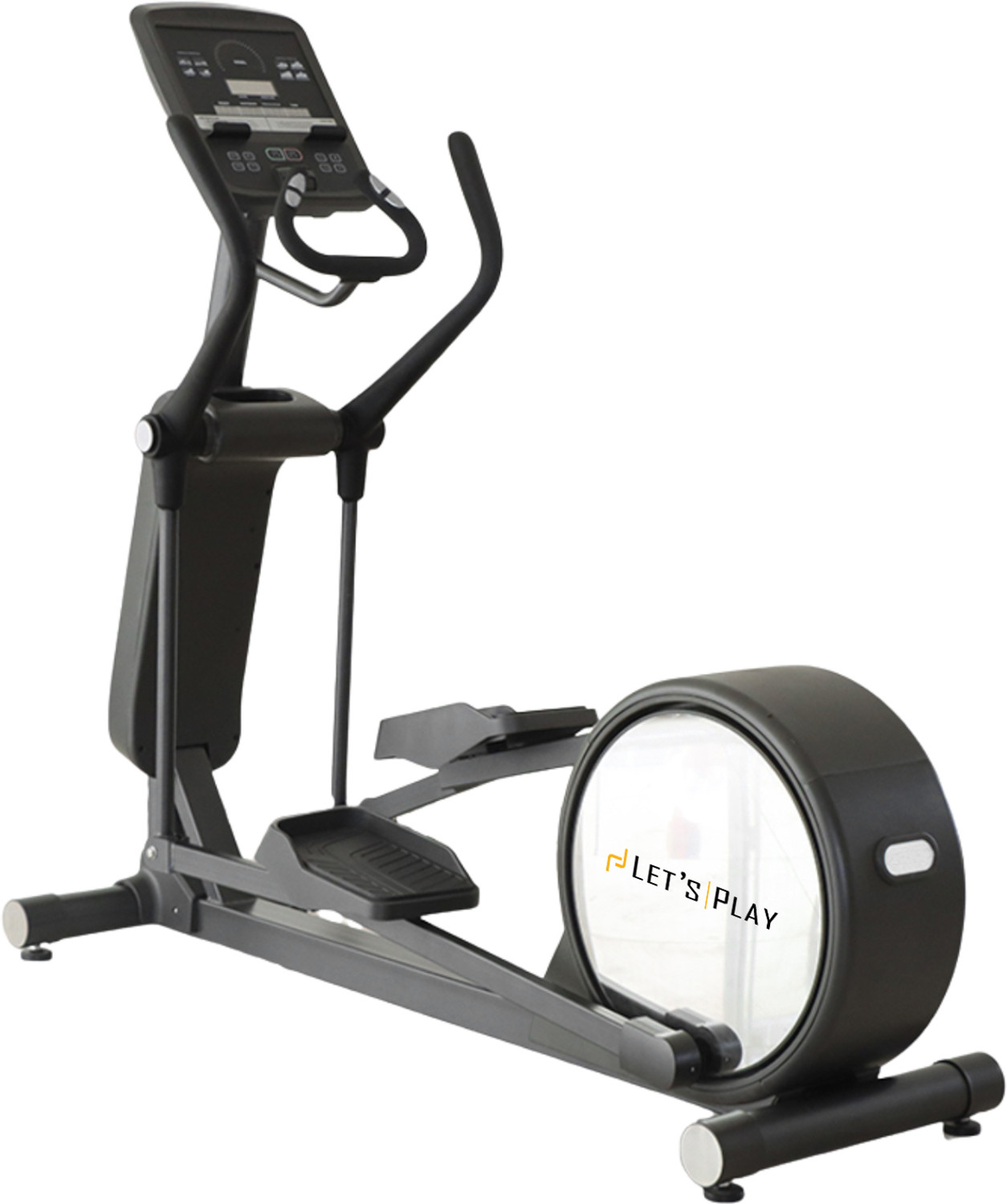 Image of lets play LET'S PLAY Chrome Cross Trainer Elliptical for Home 180Kg Capacity LCD Display Cross Trainer