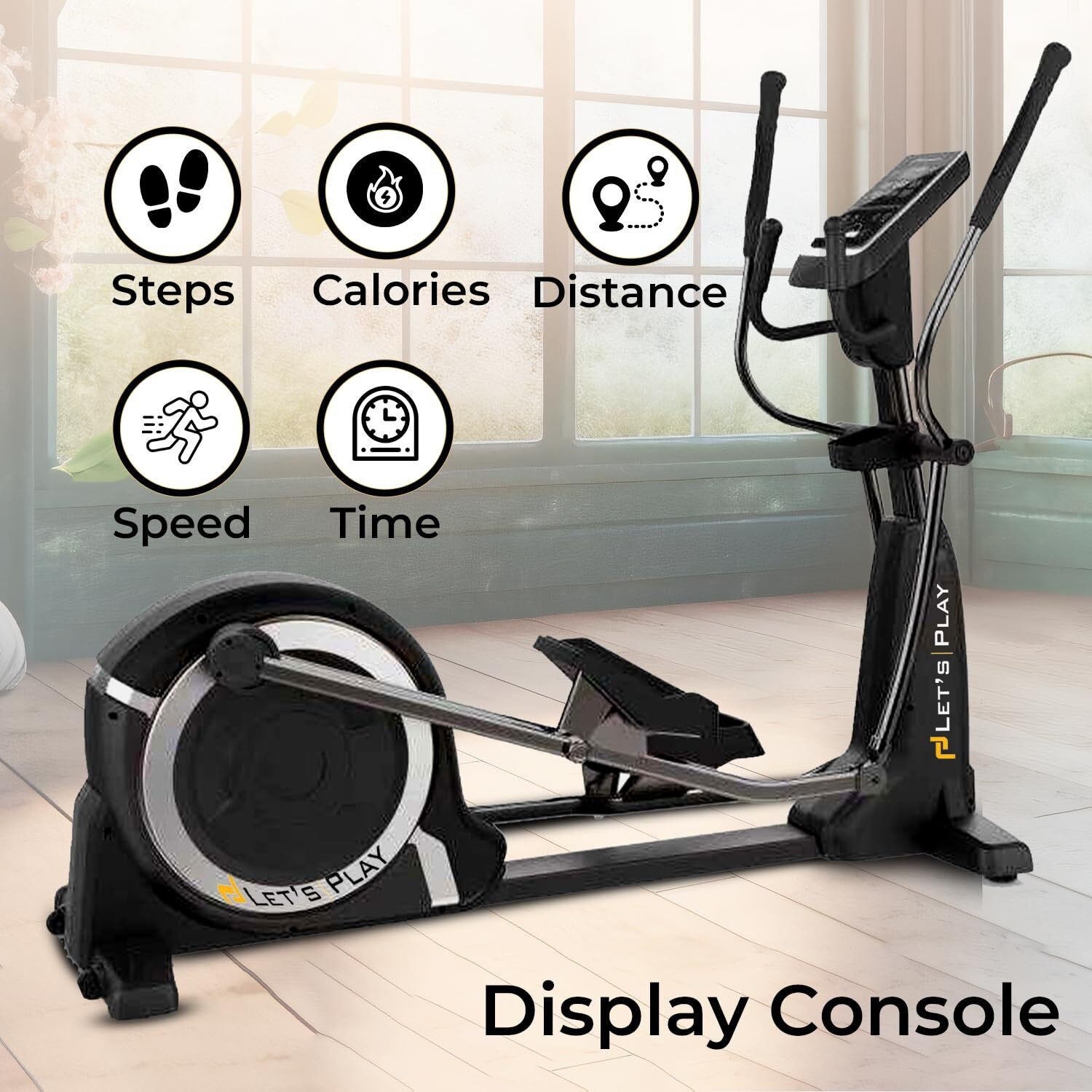 Image of lets play Elliptical Cross Trainer 36kg Flywheel 32-Level Magnetic Resistance 180kg Cross Trainer