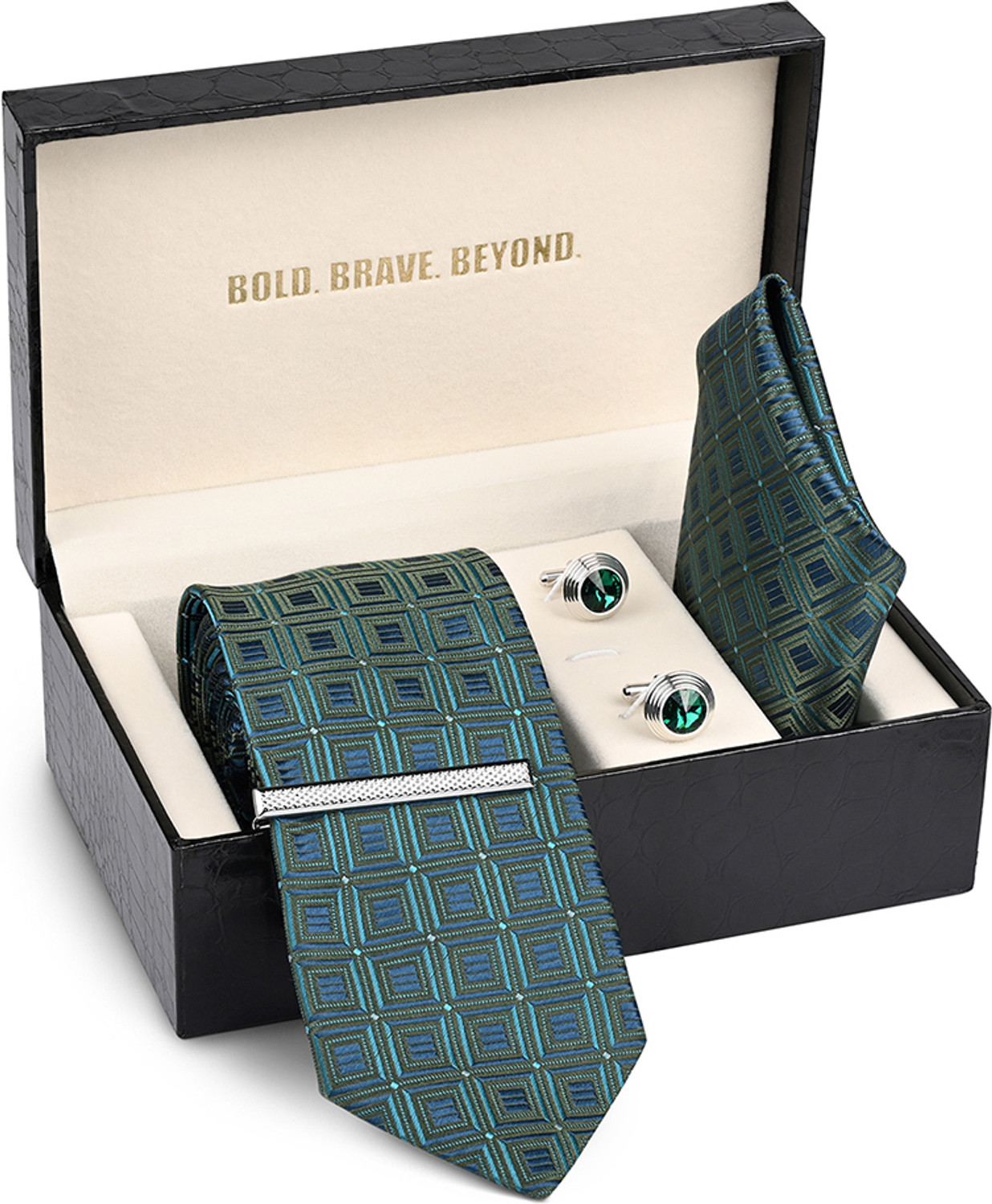 Image of LOUIS STITCH Silk Tie & Cufflink